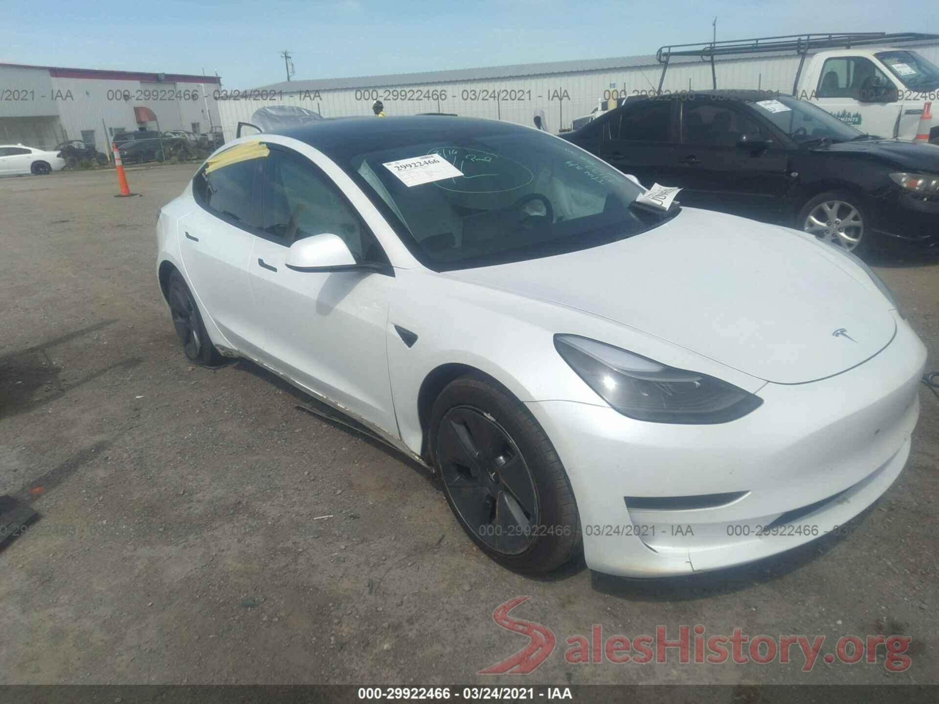 5YJ3E1EA8MF877834 2021 TESLA MODEL 3