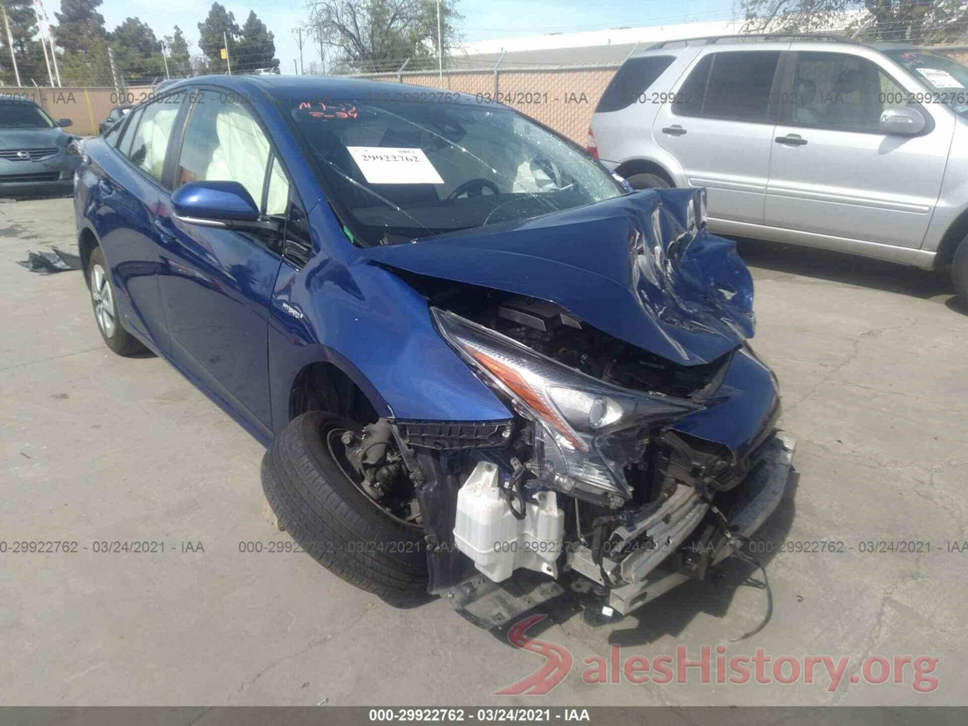 JTDKBRFU3J3071985 2018 TOYOTA PRIUS