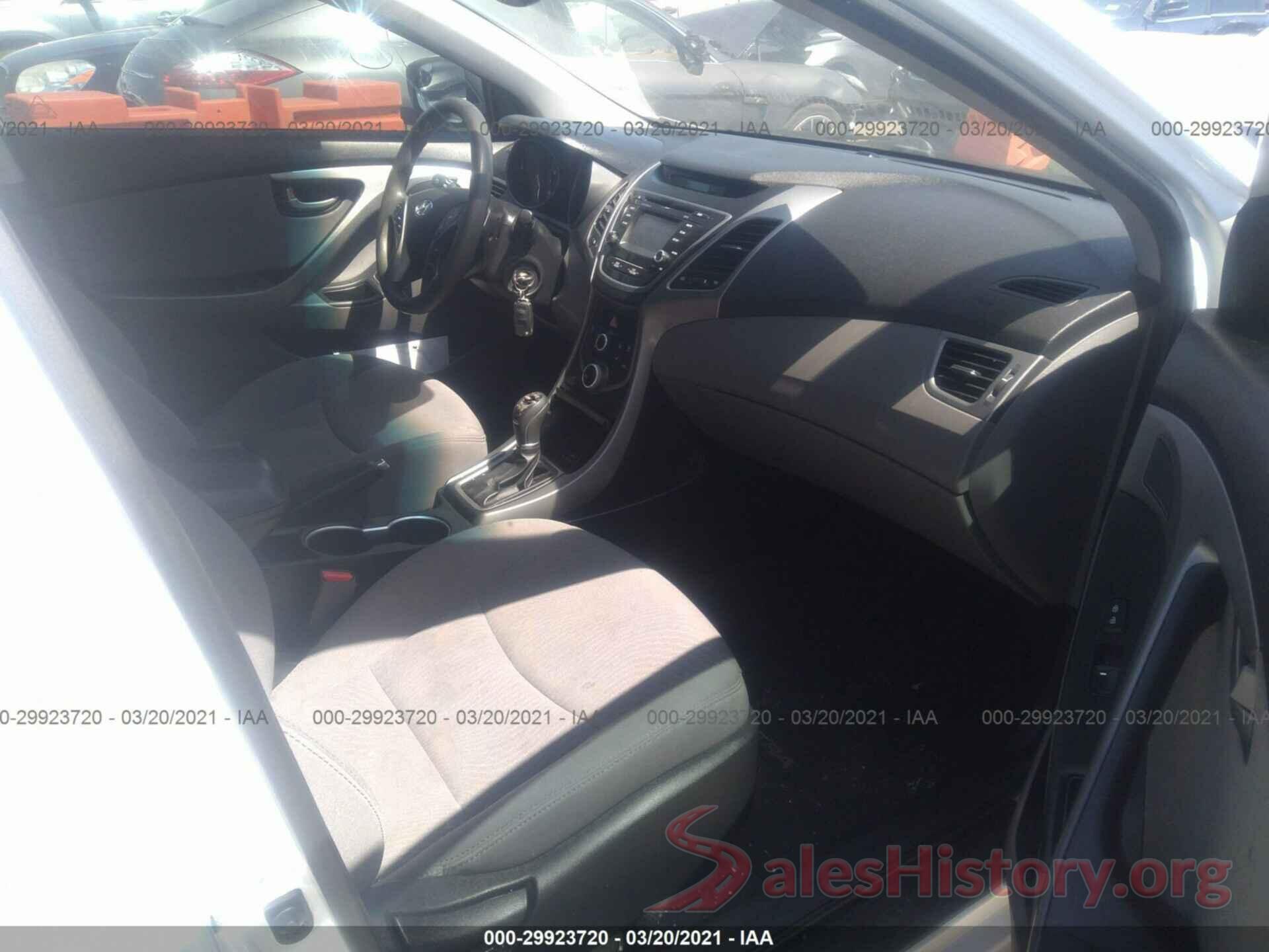 5NPDH4AE2GH661120 2016 HYUNDAI ELANTRA