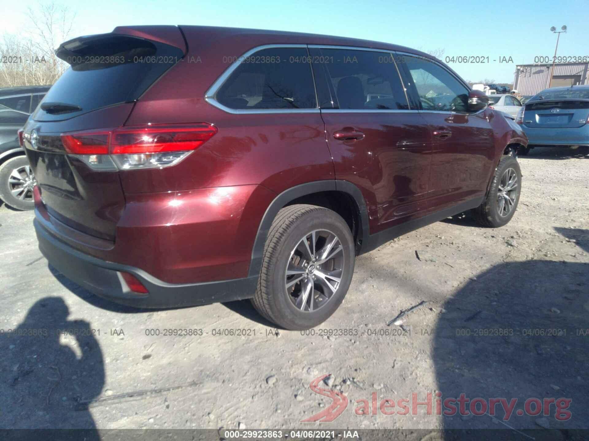 5TDZARFH8KS052062 2019 TOYOTA HIGHLANDER