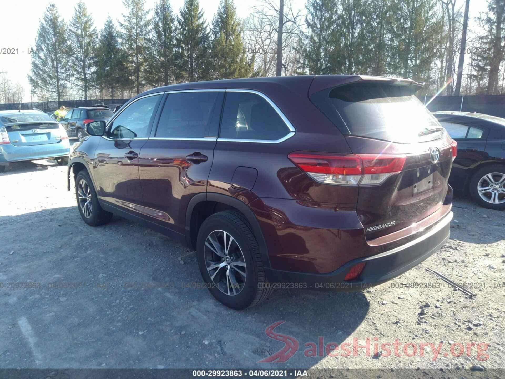 5TDZARFH8KS052062 2019 TOYOTA HIGHLANDER