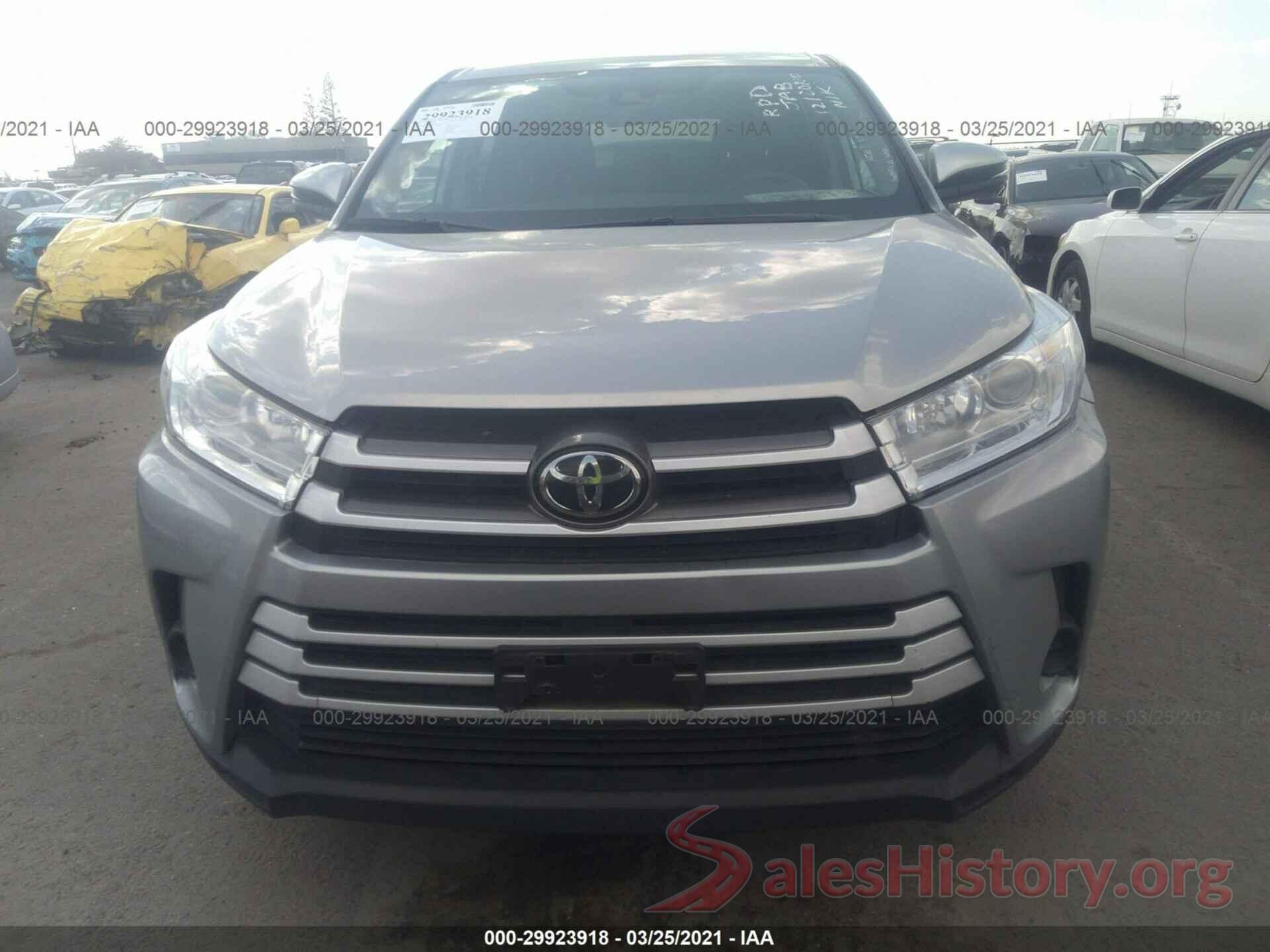 5TDBZRFH8KS980173 2019 TOYOTA HIGHLANDER