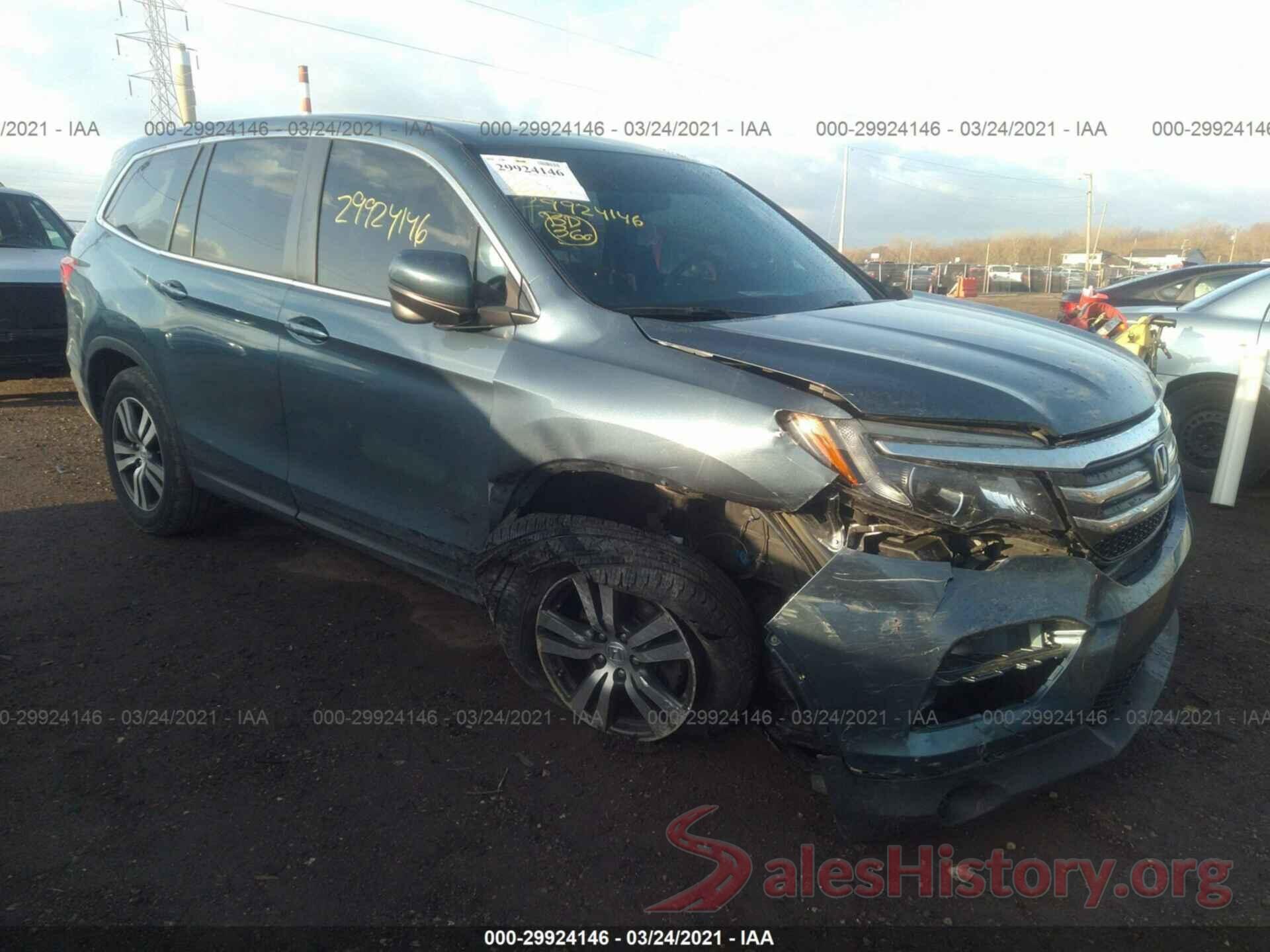 5FNYF6H85HB060822 2017 HONDA PILOT