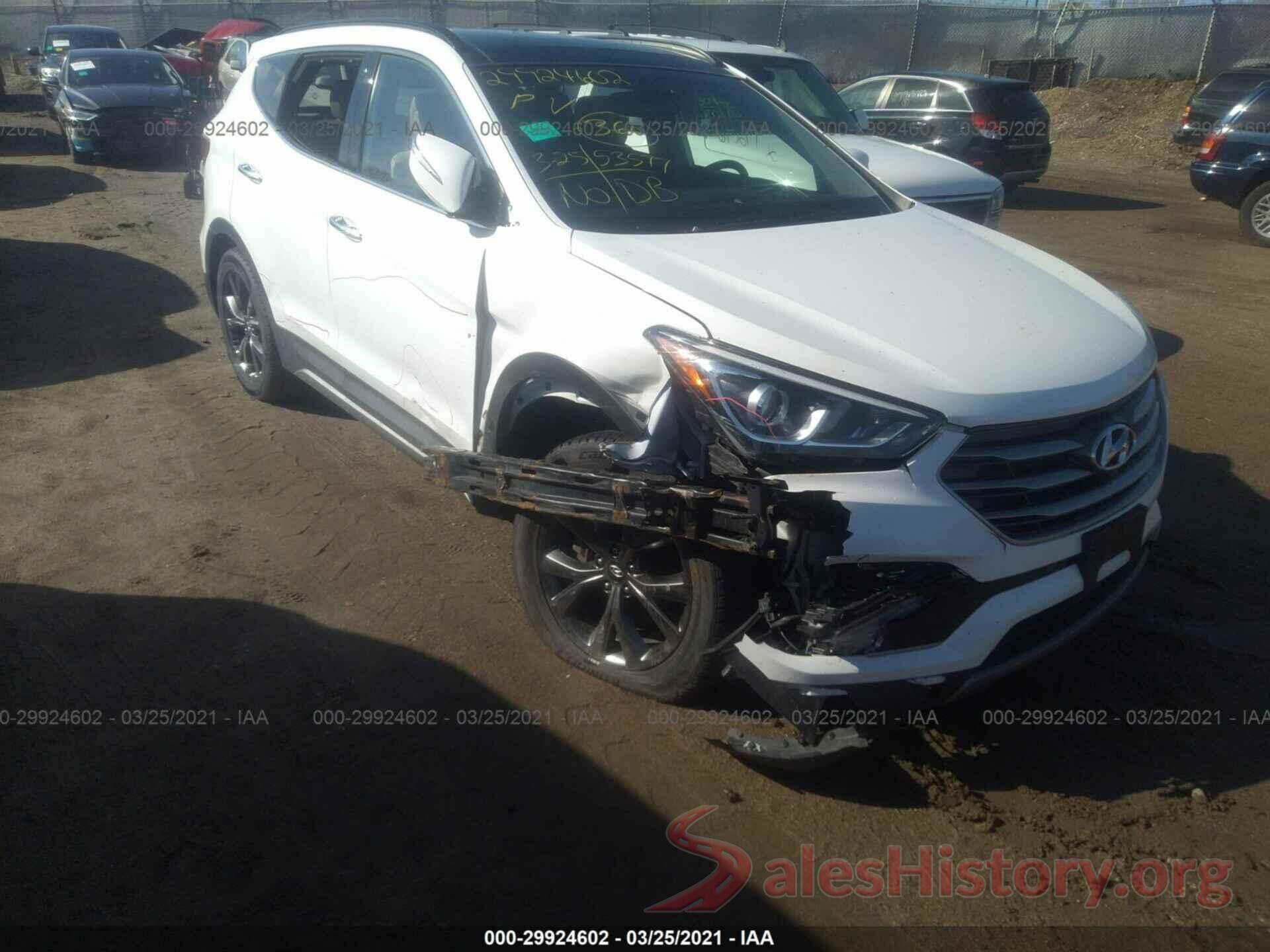 5XYZWDLA5HG484528 2017 HYUNDAI SANTA FE SPORT