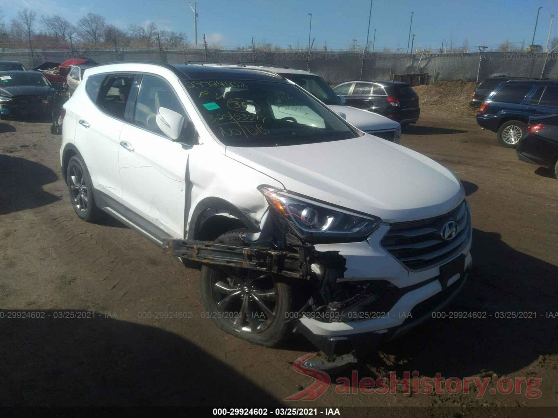 5XYZWDLA5HG484528 2017 HYUNDAI SANTA FE SPORT