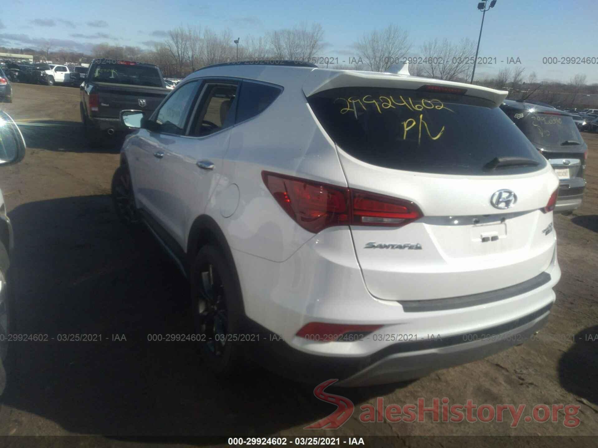 5XYZWDLA5HG484528 2017 HYUNDAI SANTA FE SPORT