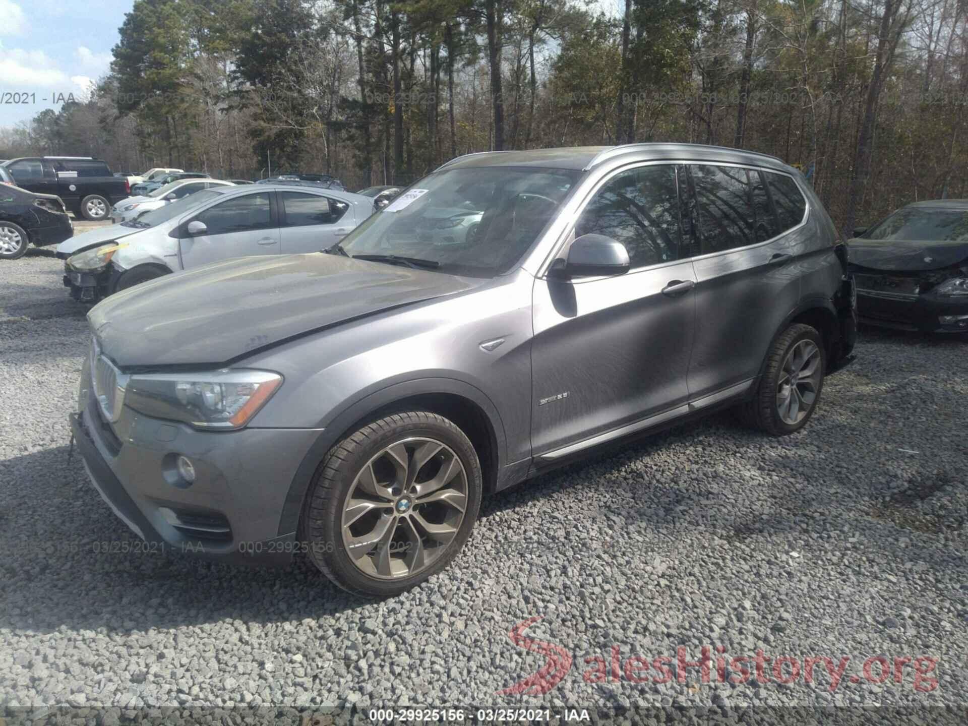 5UXWZ7C51G0R31907 2016 BMW X3