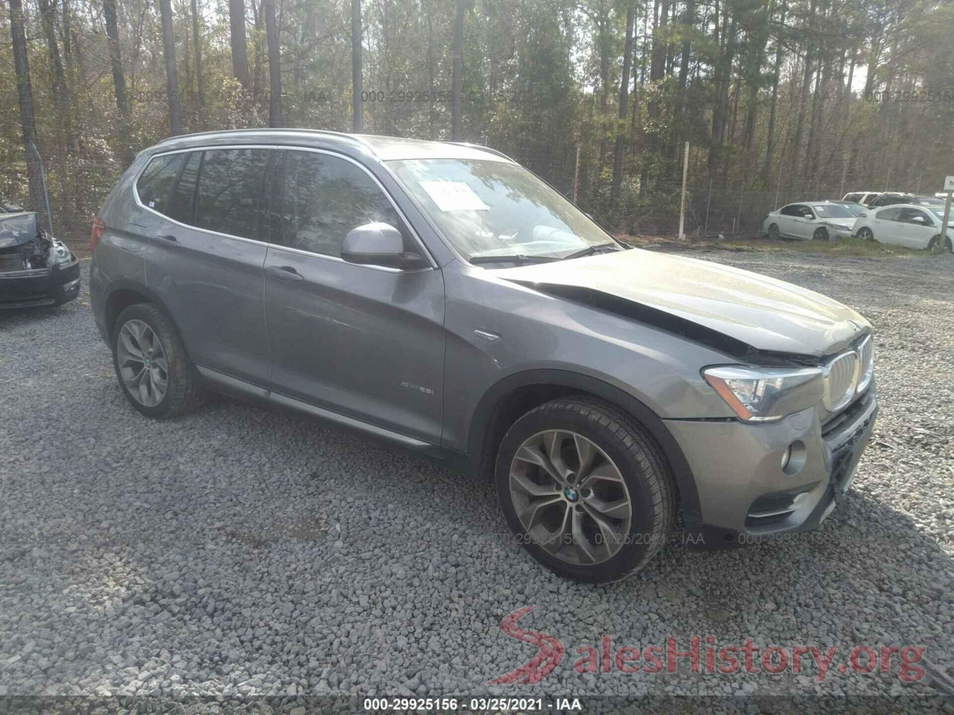 5UXWZ7C51G0R31907 2016 BMW X3