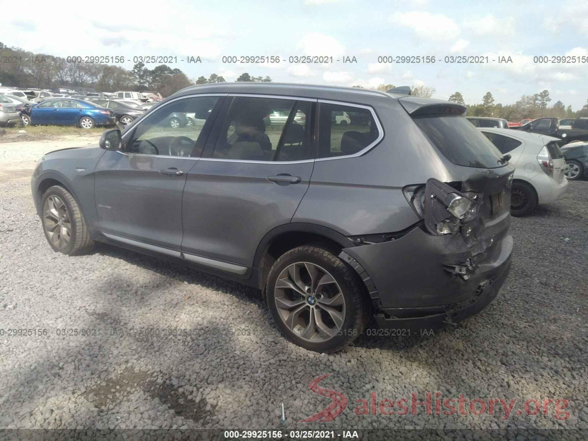 5UXWZ7C51G0R31907 2016 BMW X3