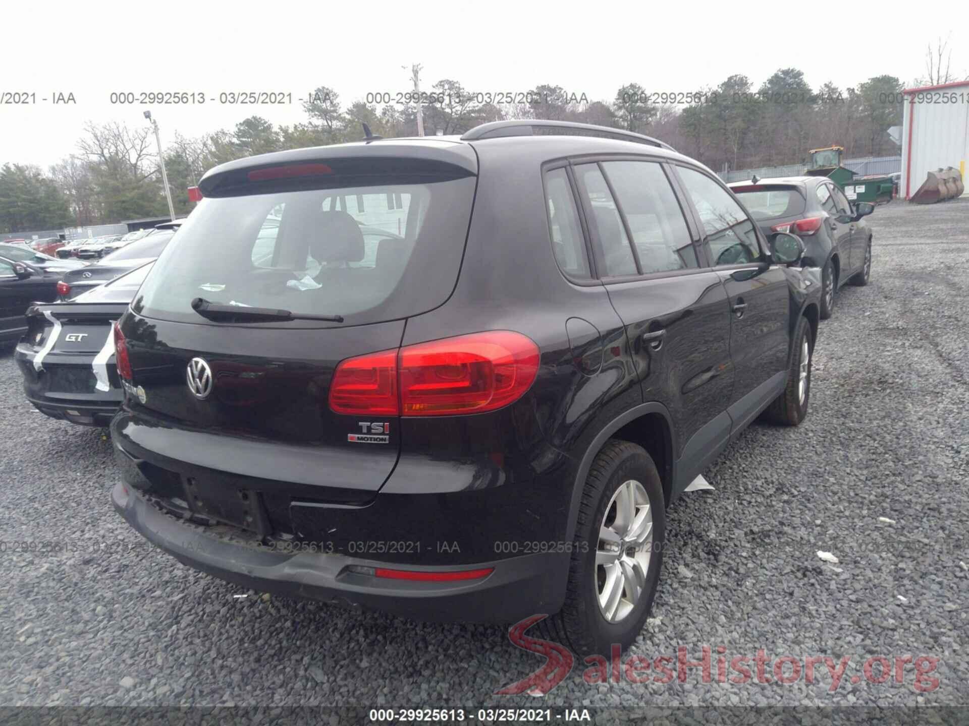 WVGBV7AX7GW604727 2016 VOLKSWAGEN TIGUAN