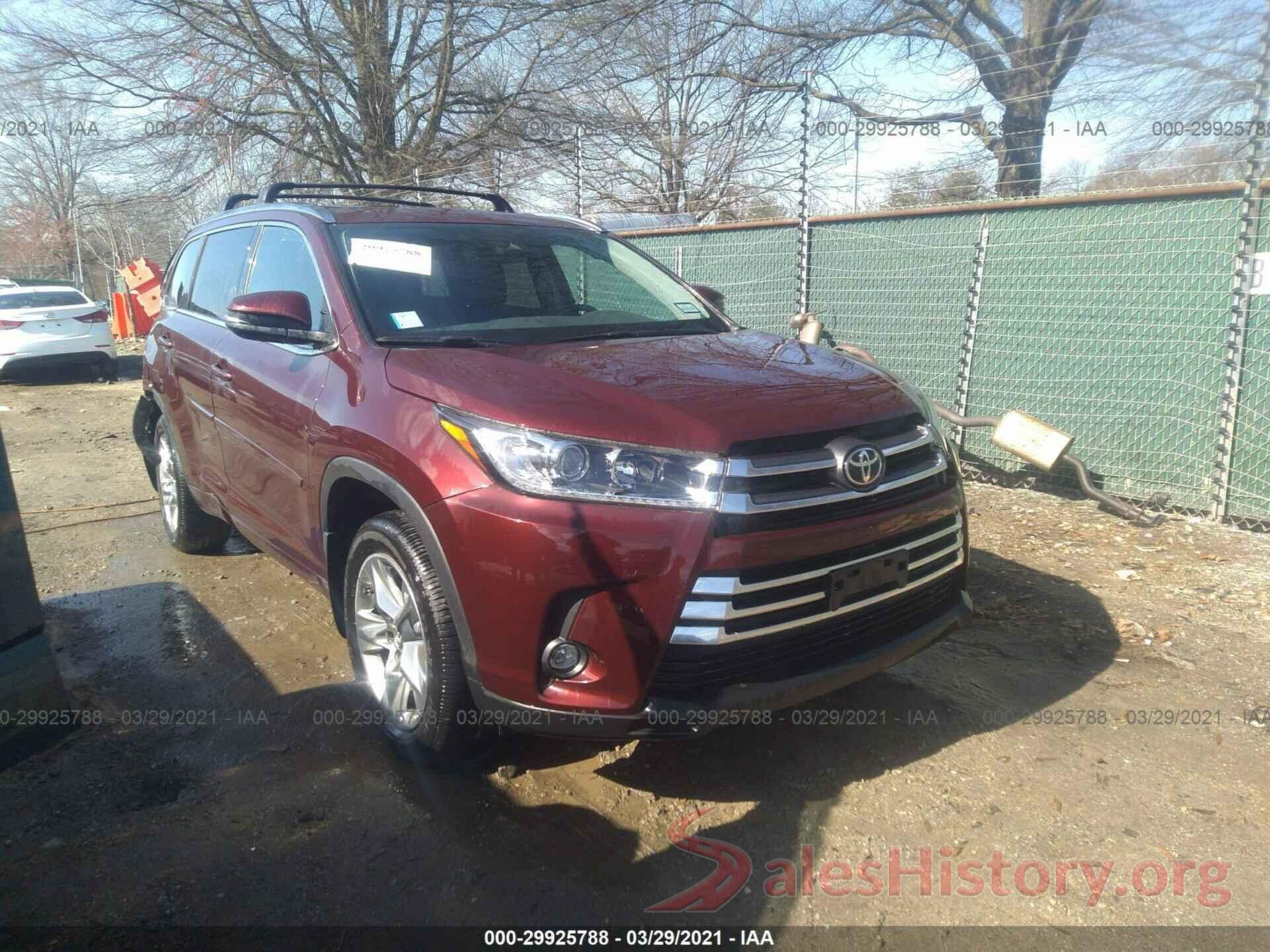 5TDDZRFH6KS705054 2019 TOYOTA HIGHLANDER