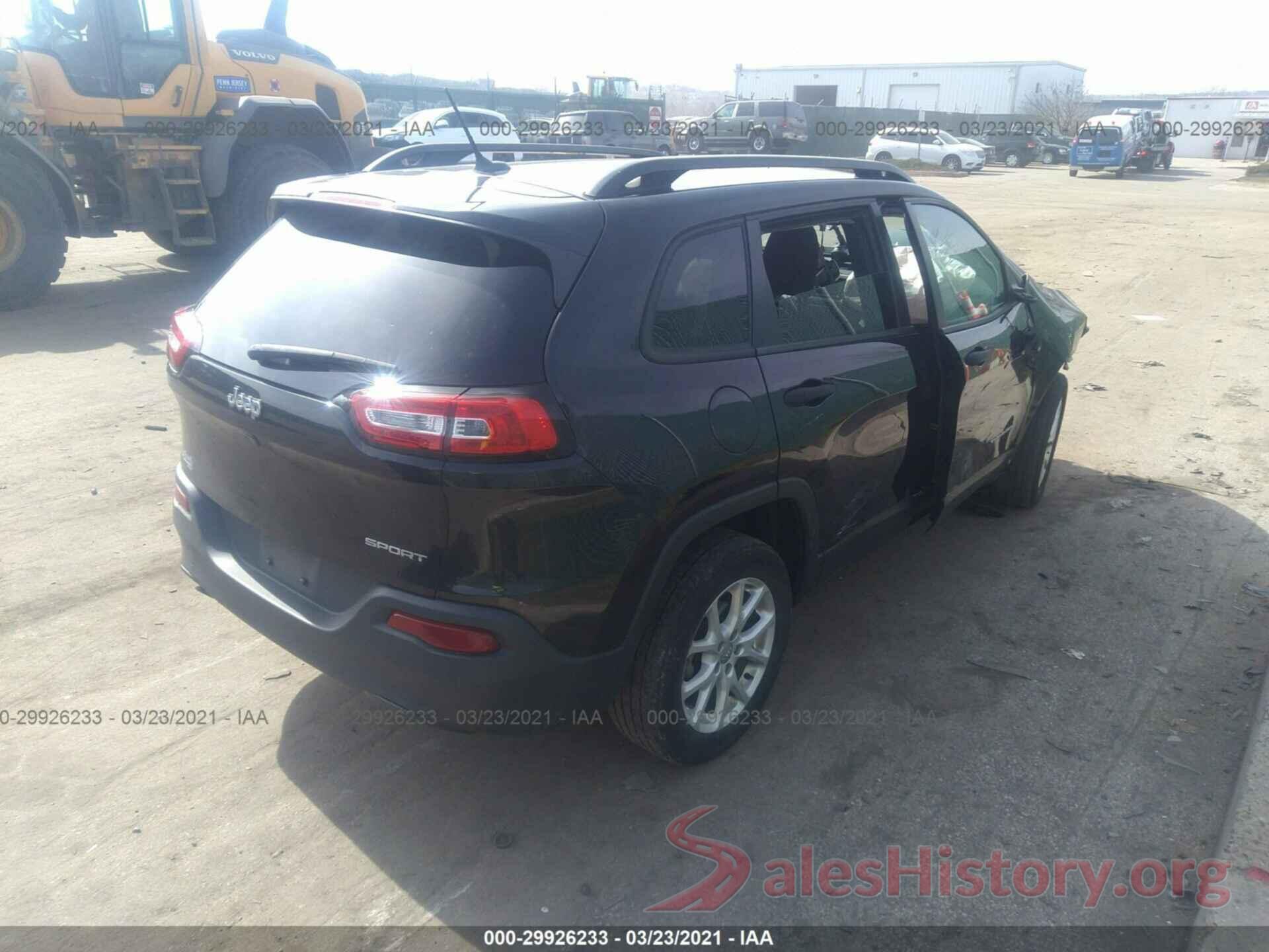 1C4PJLAB0GW190399 2016 JEEP CHEROKEE