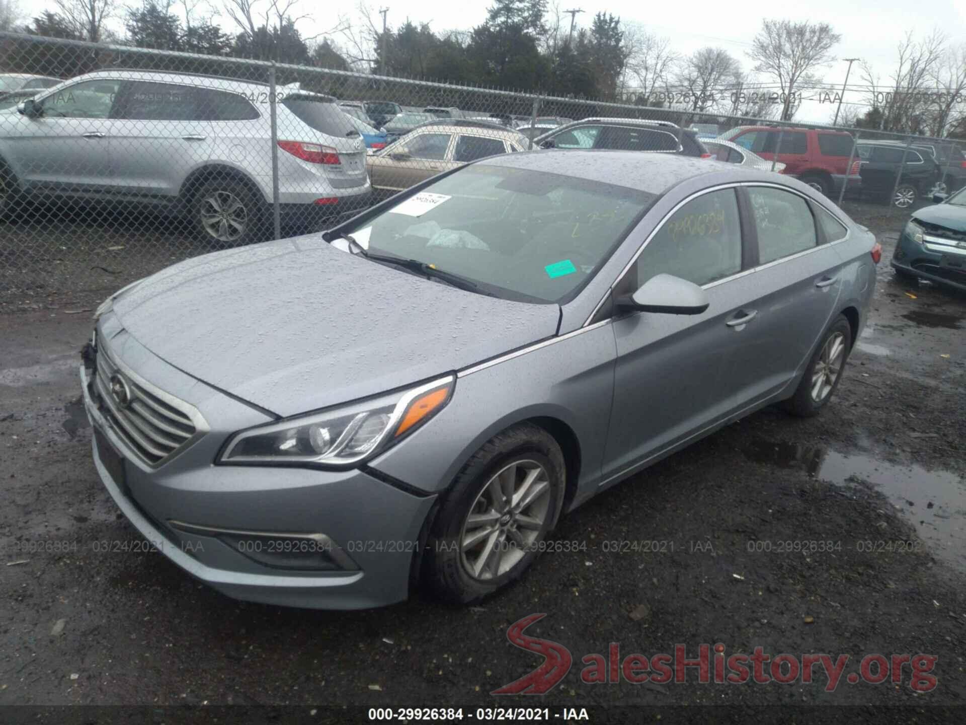 5NPE24AFXGH343857 2016 HYUNDAI SONATA