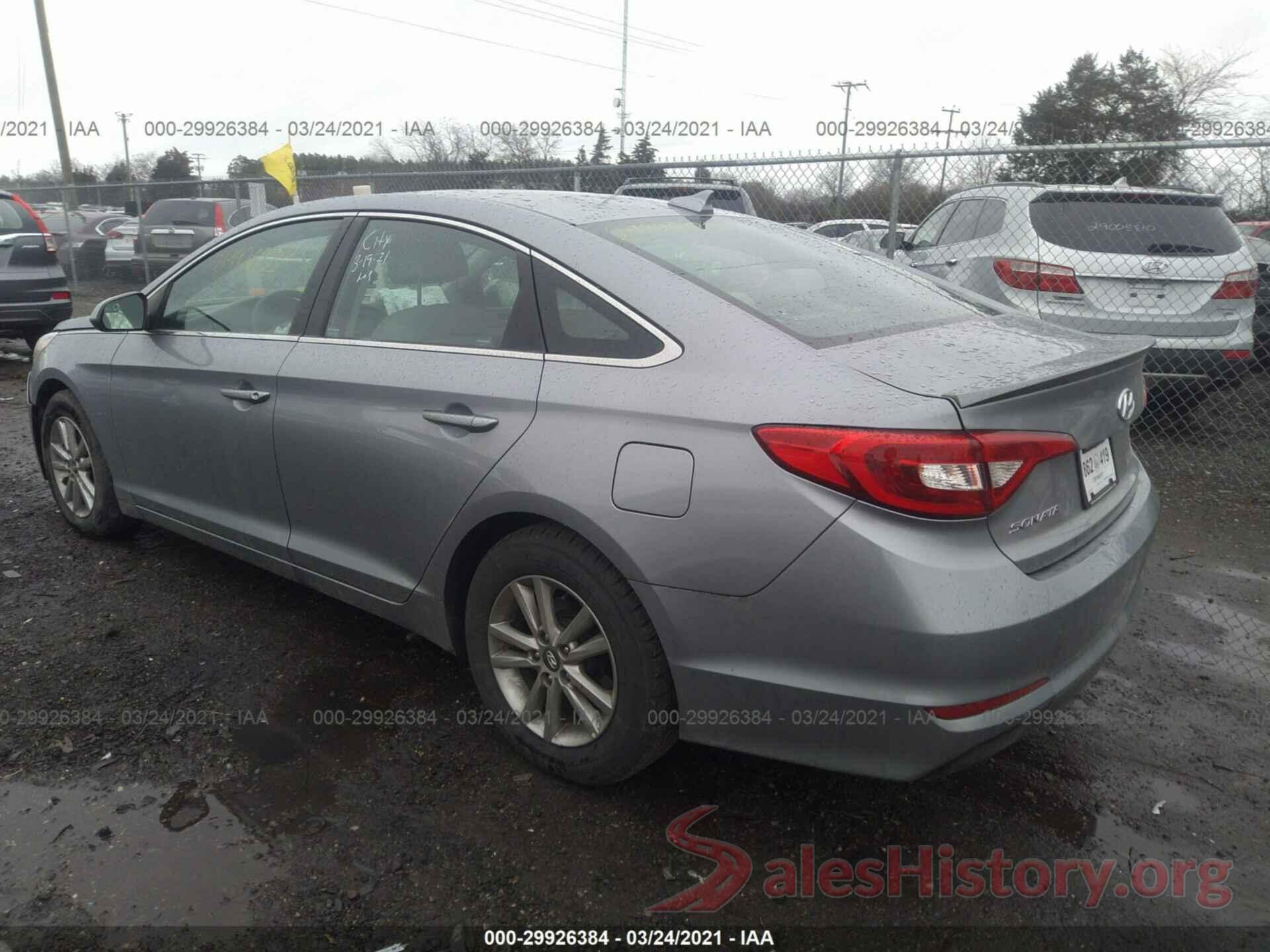 5NPE24AFXGH343857 2016 HYUNDAI SONATA