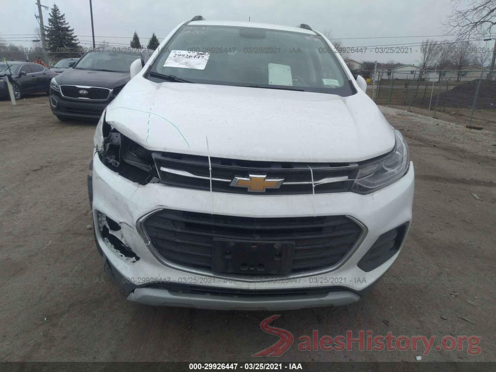 KL7CJPSB2LB029541 2020 CHEVROLET TRAX