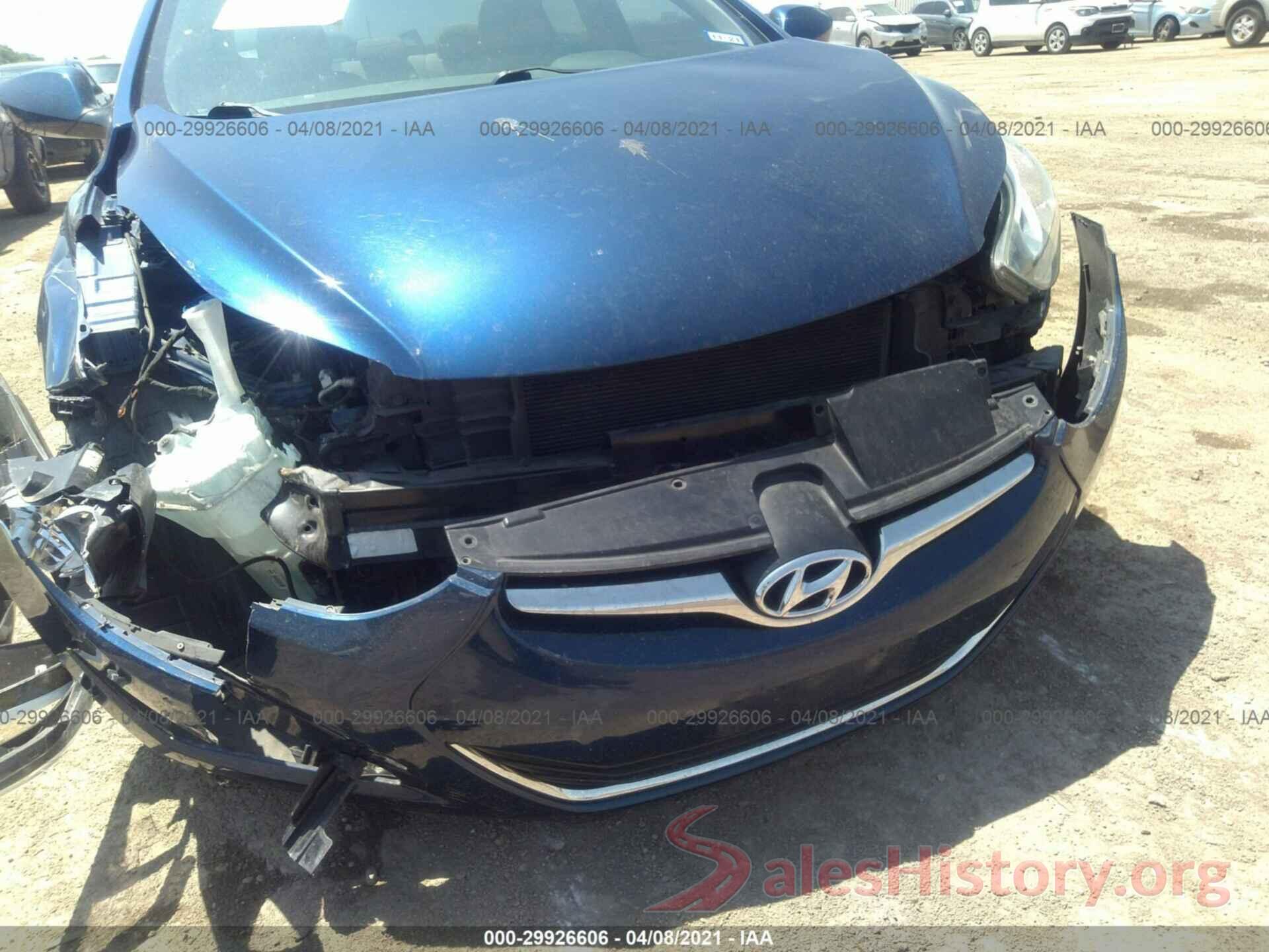 5NPDH4AE3GH764143 2016 HYUNDAI ELANTRA