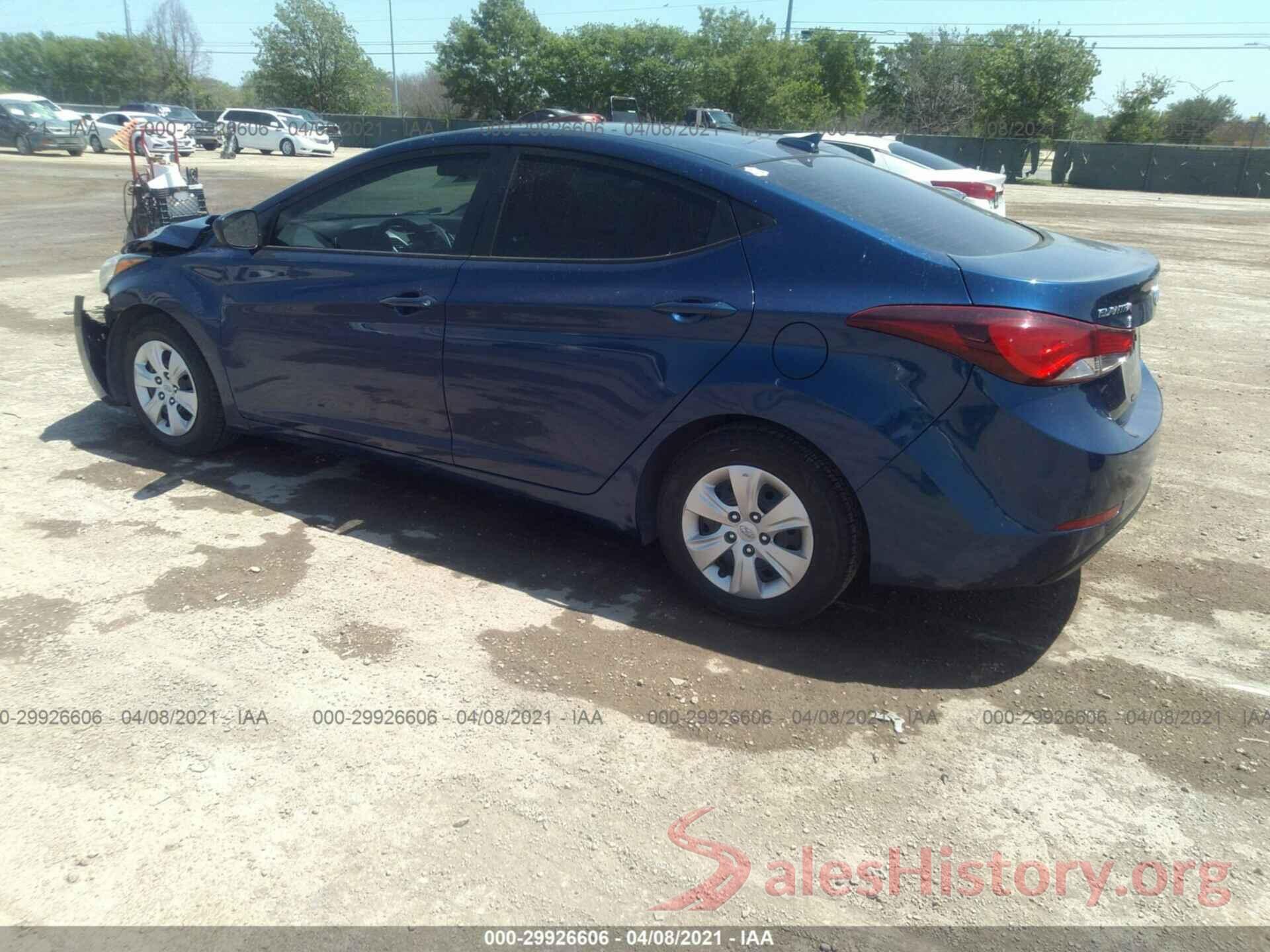 5NPDH4AE3GH764143 2016 HYUNDAI ELANTRA