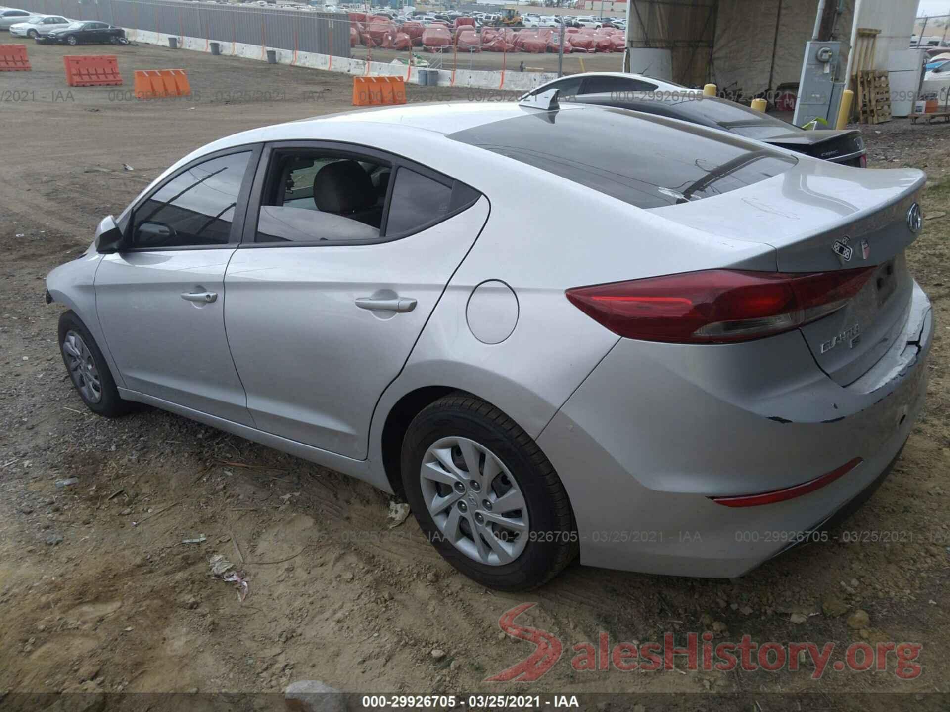 5NPD74LF6HH135180 2017 HYUNDAI ELANTRA