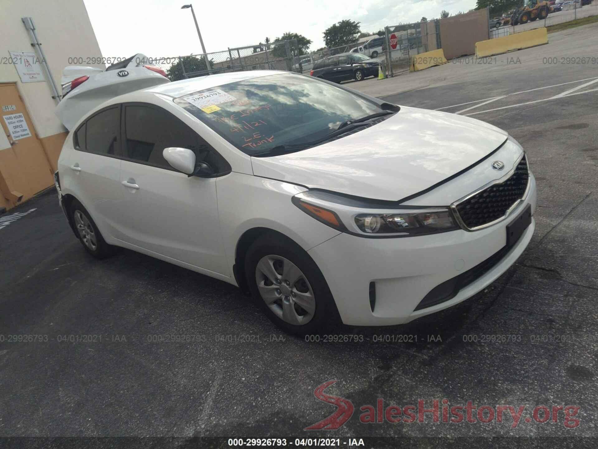 3KPFK4A79HE119336 2017 KIA FORTE