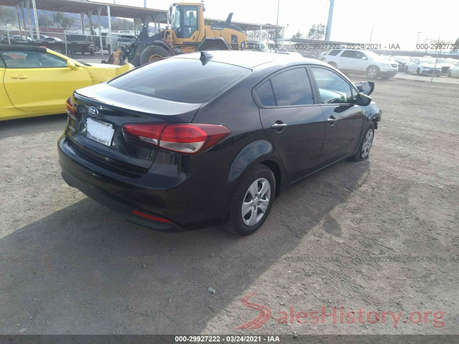 3KPFL4A72JE203744 2018 KIA FORTE