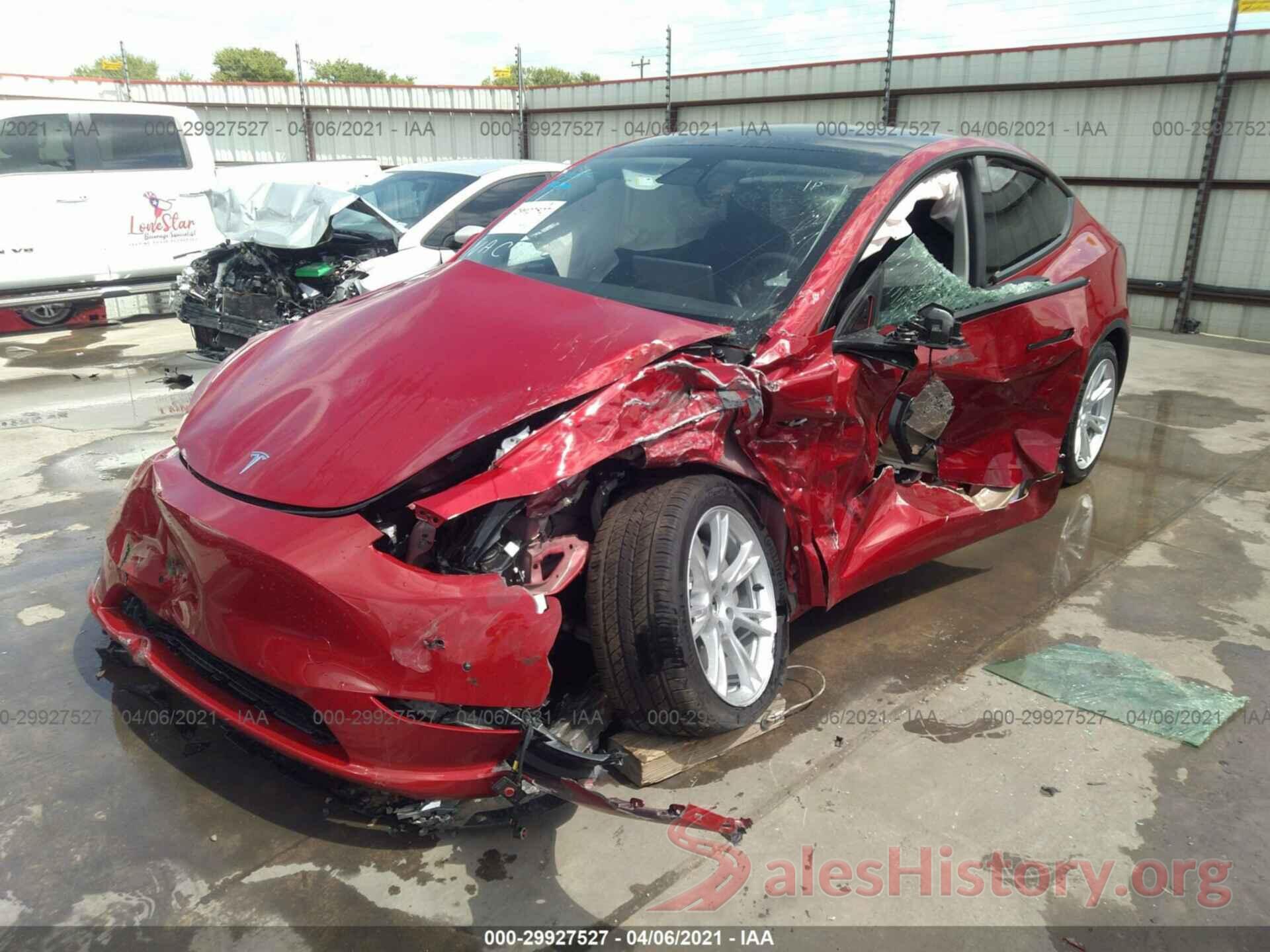 5YJYGDEE5MF106848 2021 TESLA MODEL Y