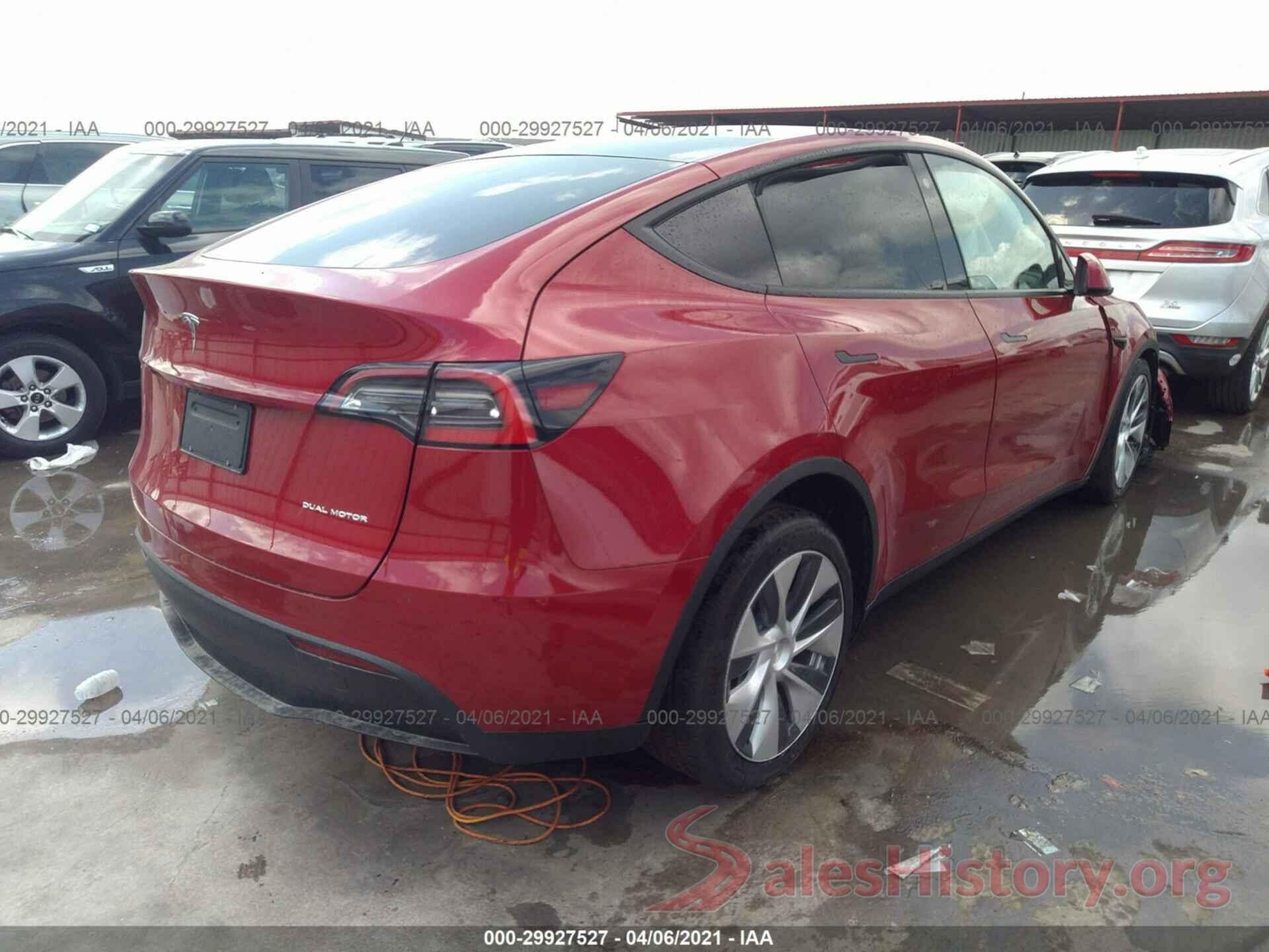 5YJYGDEE5MF106848 2021 TESLA MODEL Y