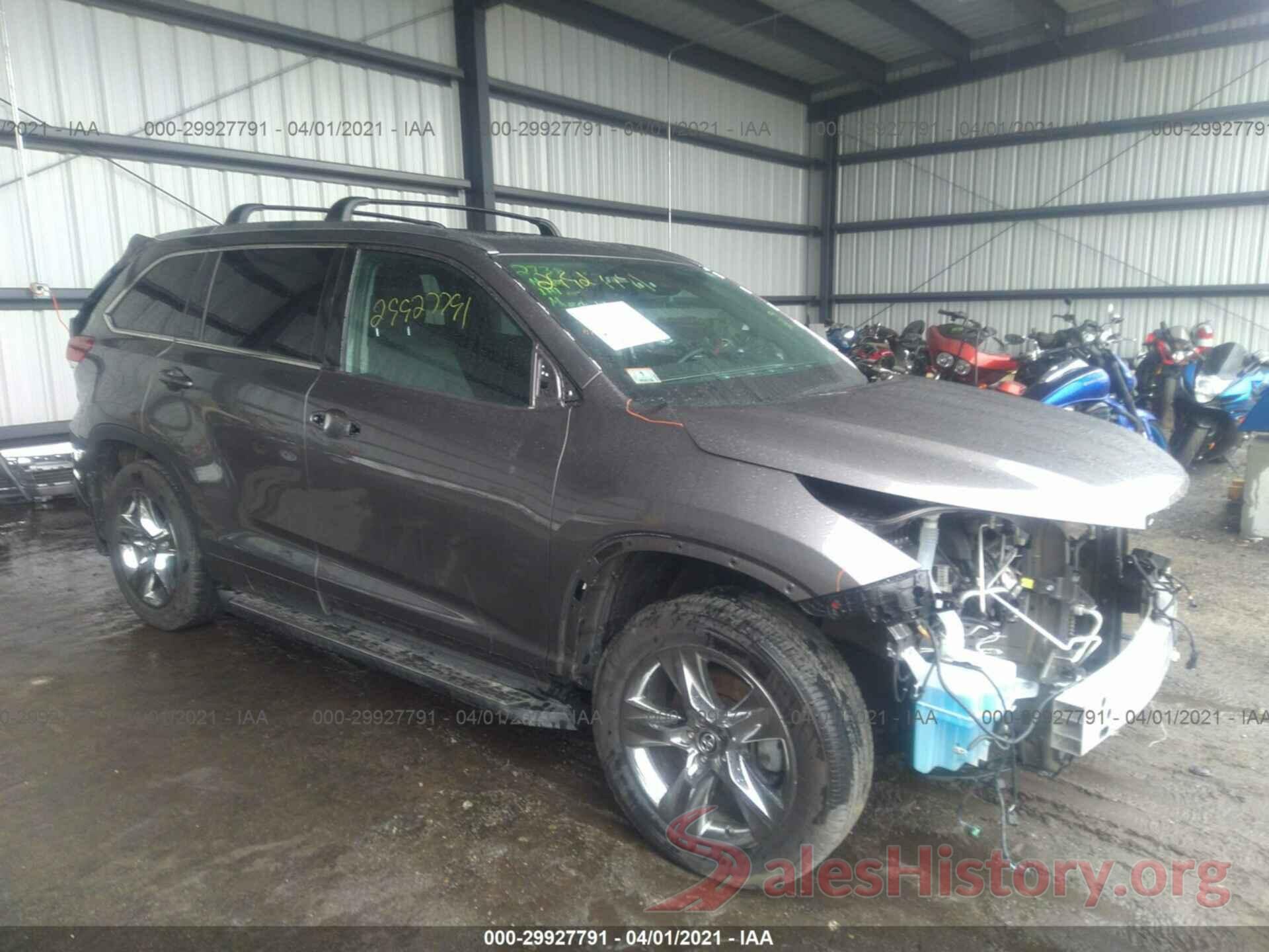 5TDDZRFH7KS985809 2019 TOYOTA HIGHLANDER