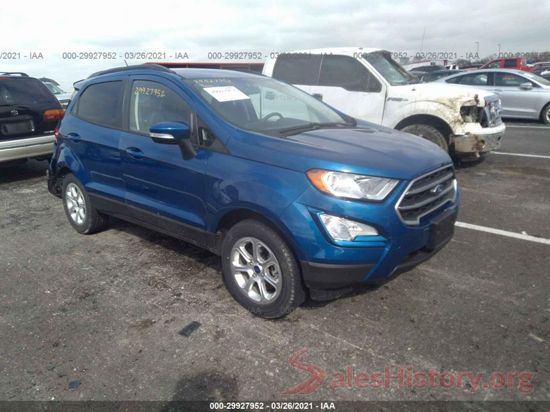 MAJ3S2GE9KC291013 2019 FORD ECOSPORT