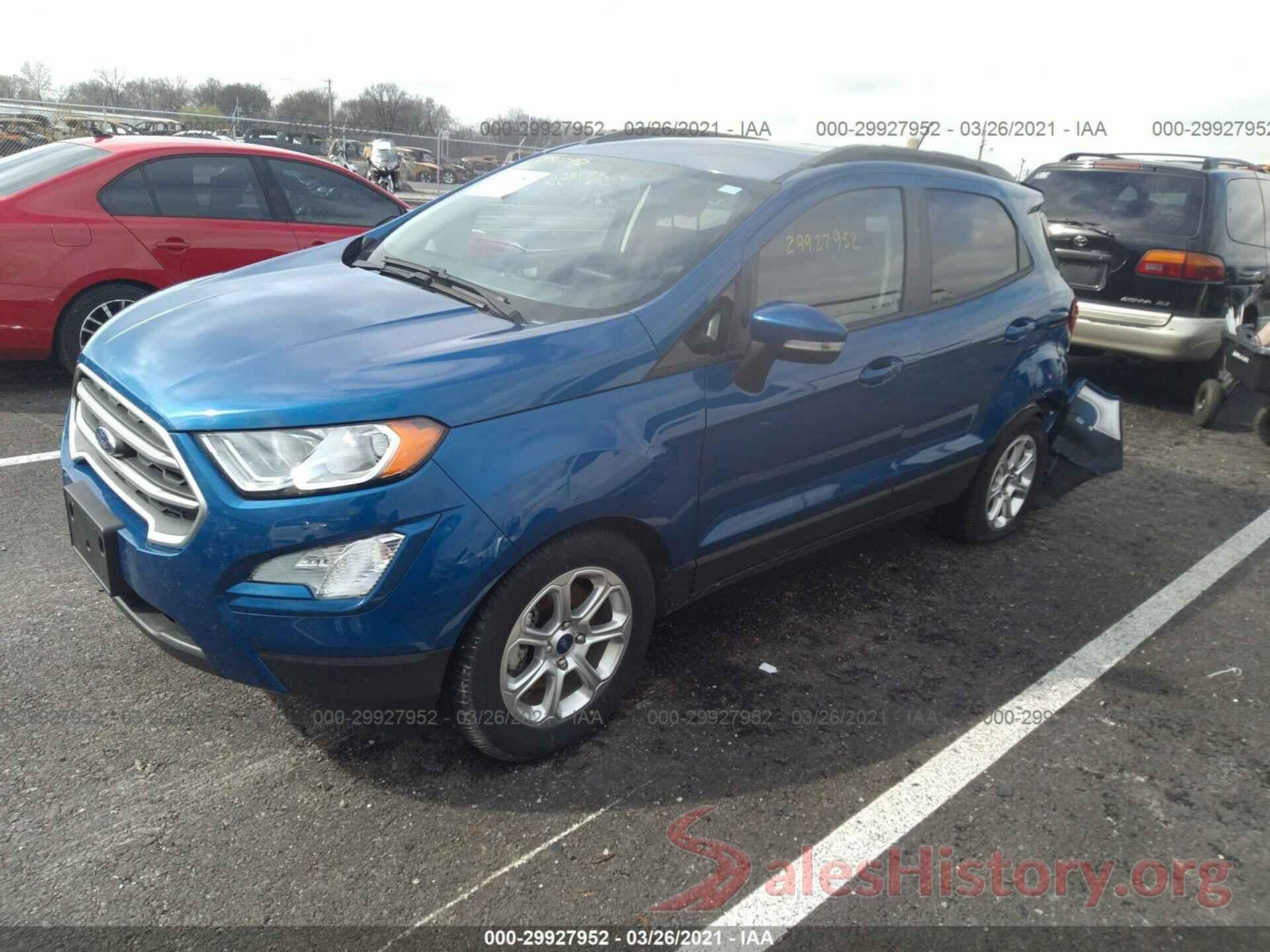 MAJ3S2GE9KC291013 2019 FORD ECOSPORT