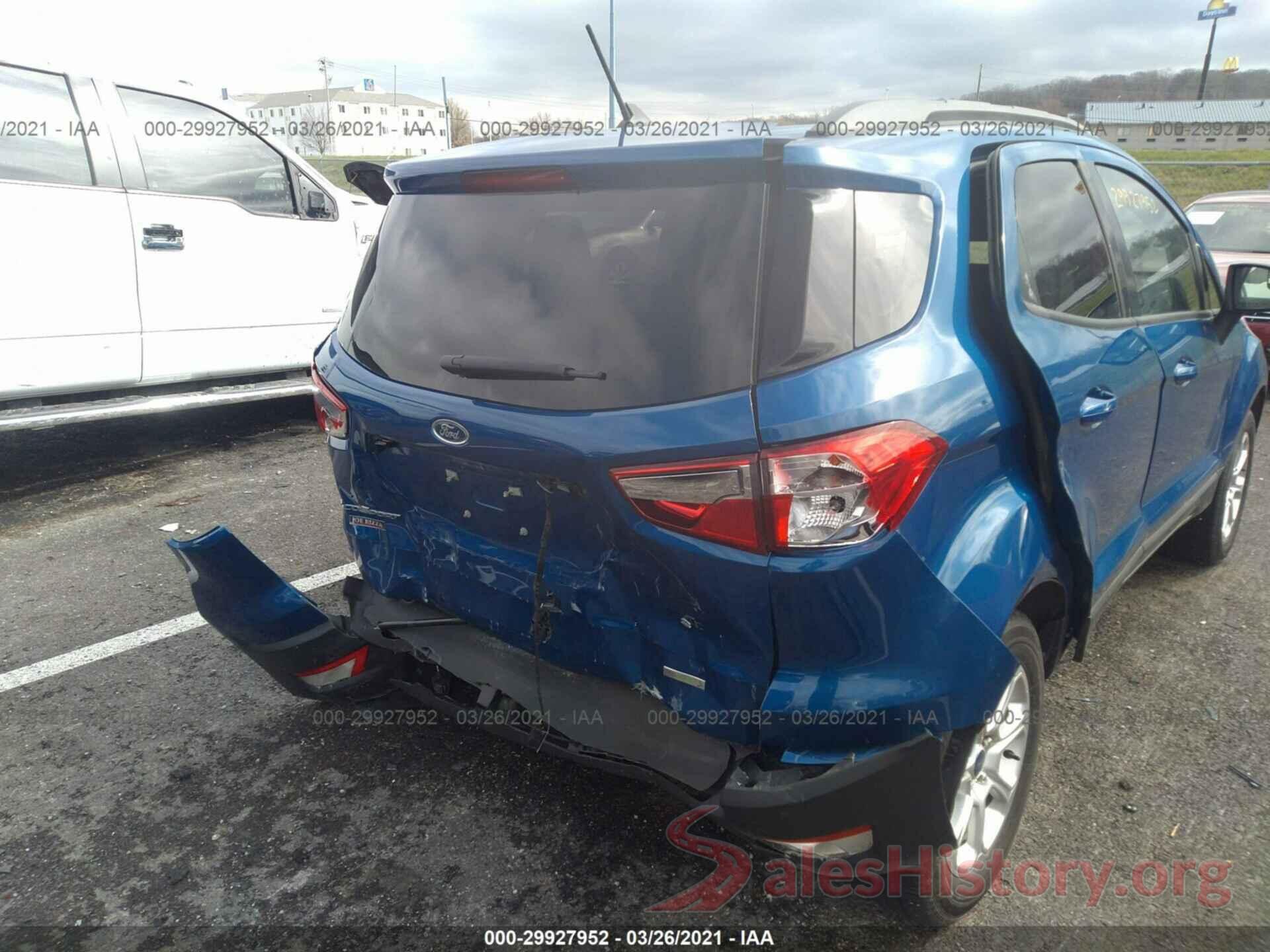 MAJ3S2GE9KC291013 2019 FORD ECOSPORT