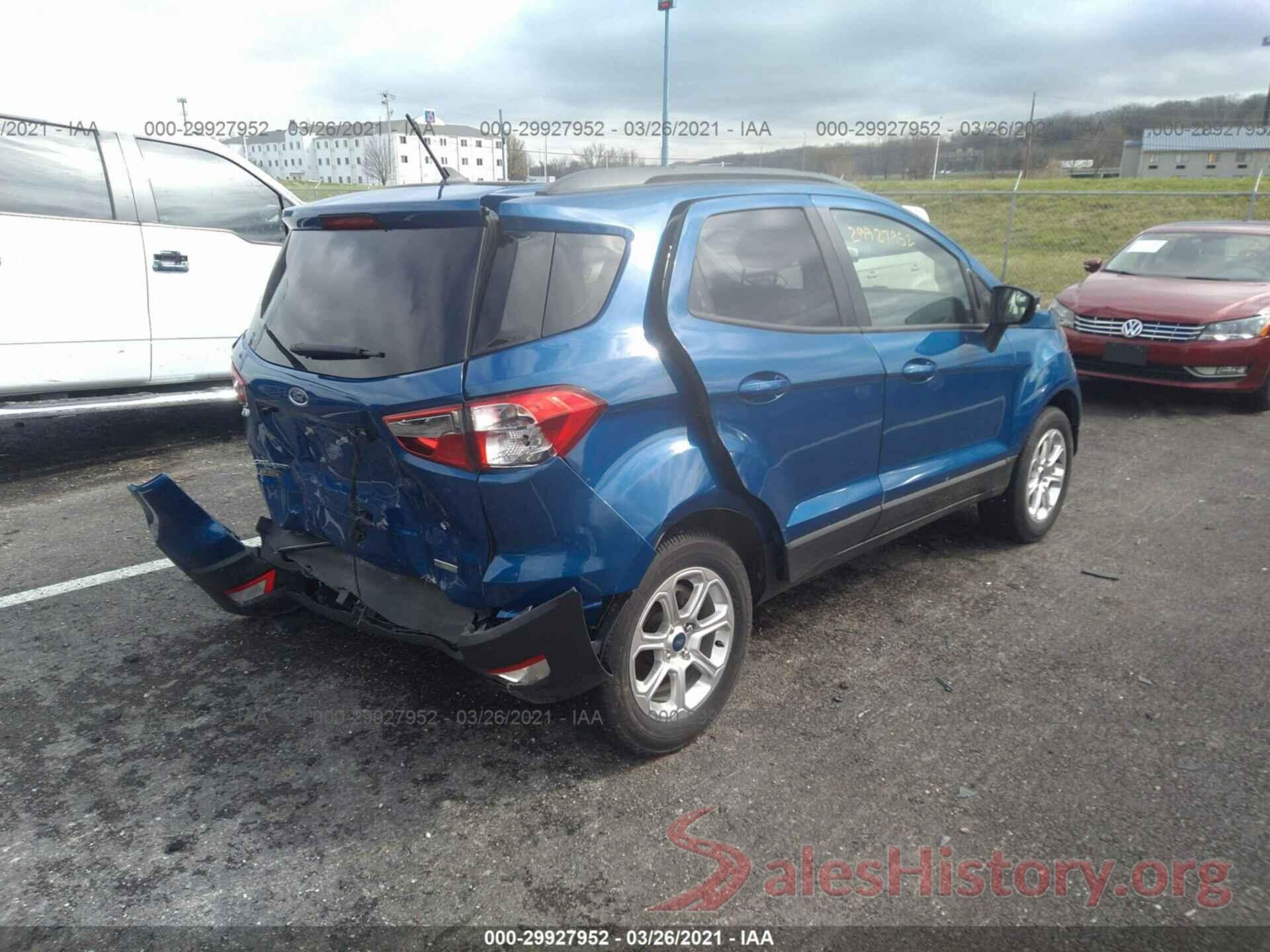 MAJ3S2GE9KC291013 2019 FORD ECOSPORT