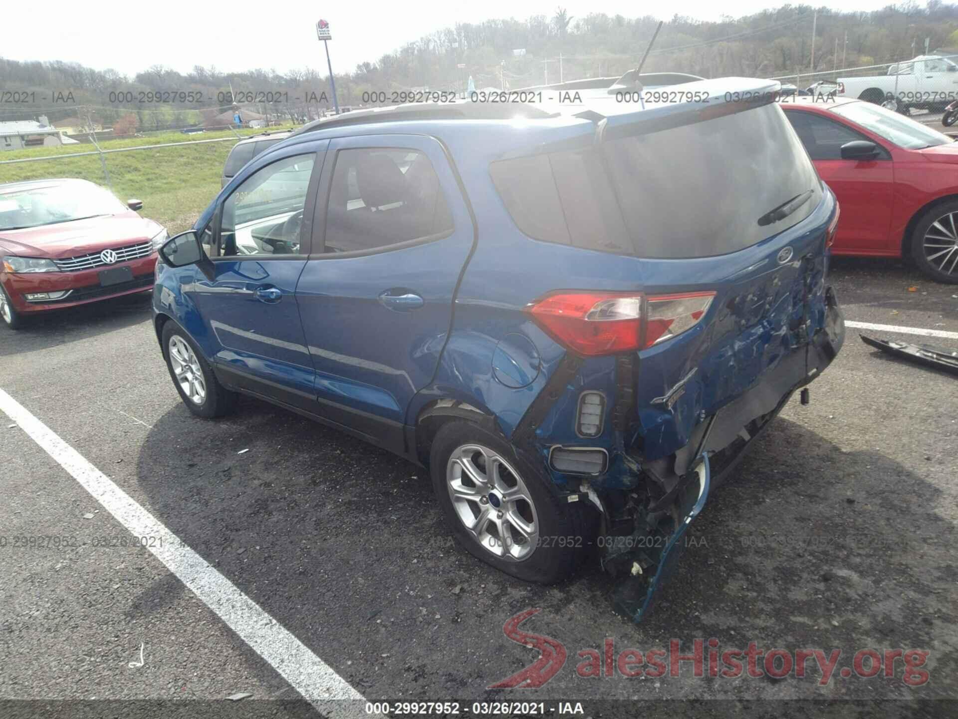 MAJ3S2GE9KC291013 2019 FORD ECOSPORT