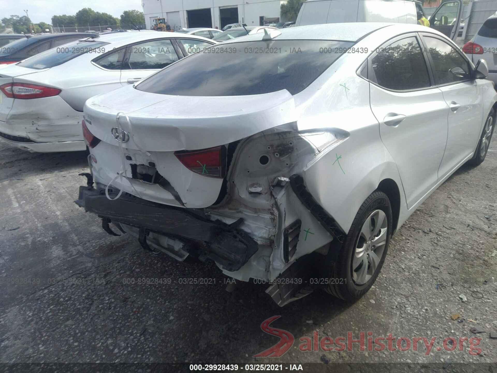 5NPDH4AE1GH780485 2016 HYUNDAI ELANTRA