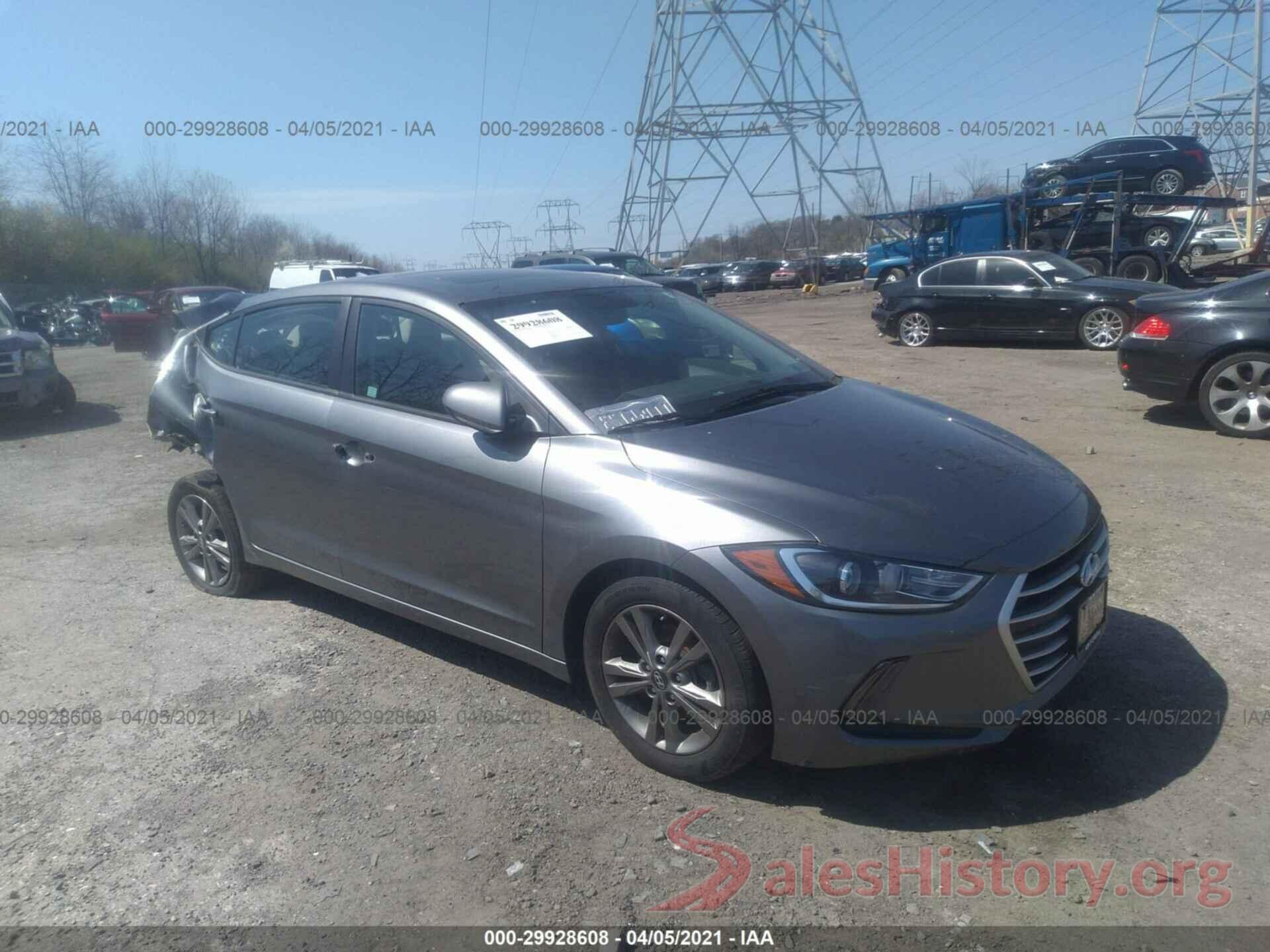 5NPD84LF0JH255172 2018 HYUNDAI ELANTRA