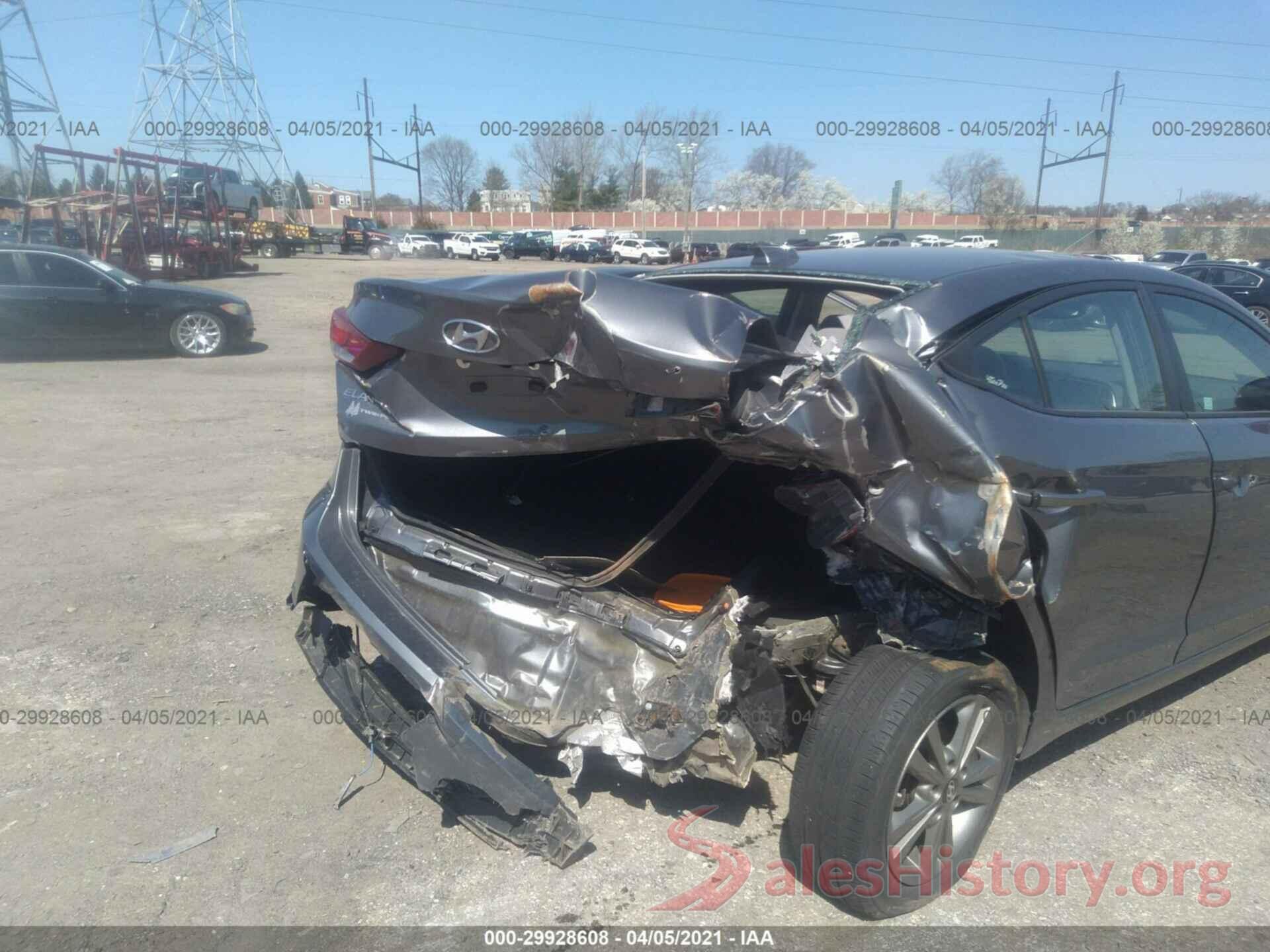 5NPD84LF0JH255172 2018 HYUNDAI ELANTRA