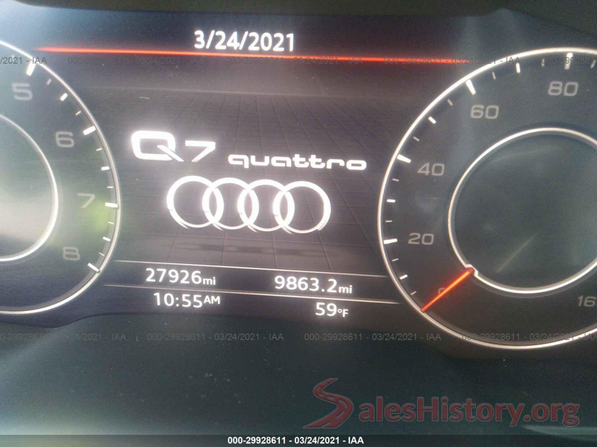 WA1VAAF73KD005793 2019 AUDI Q7