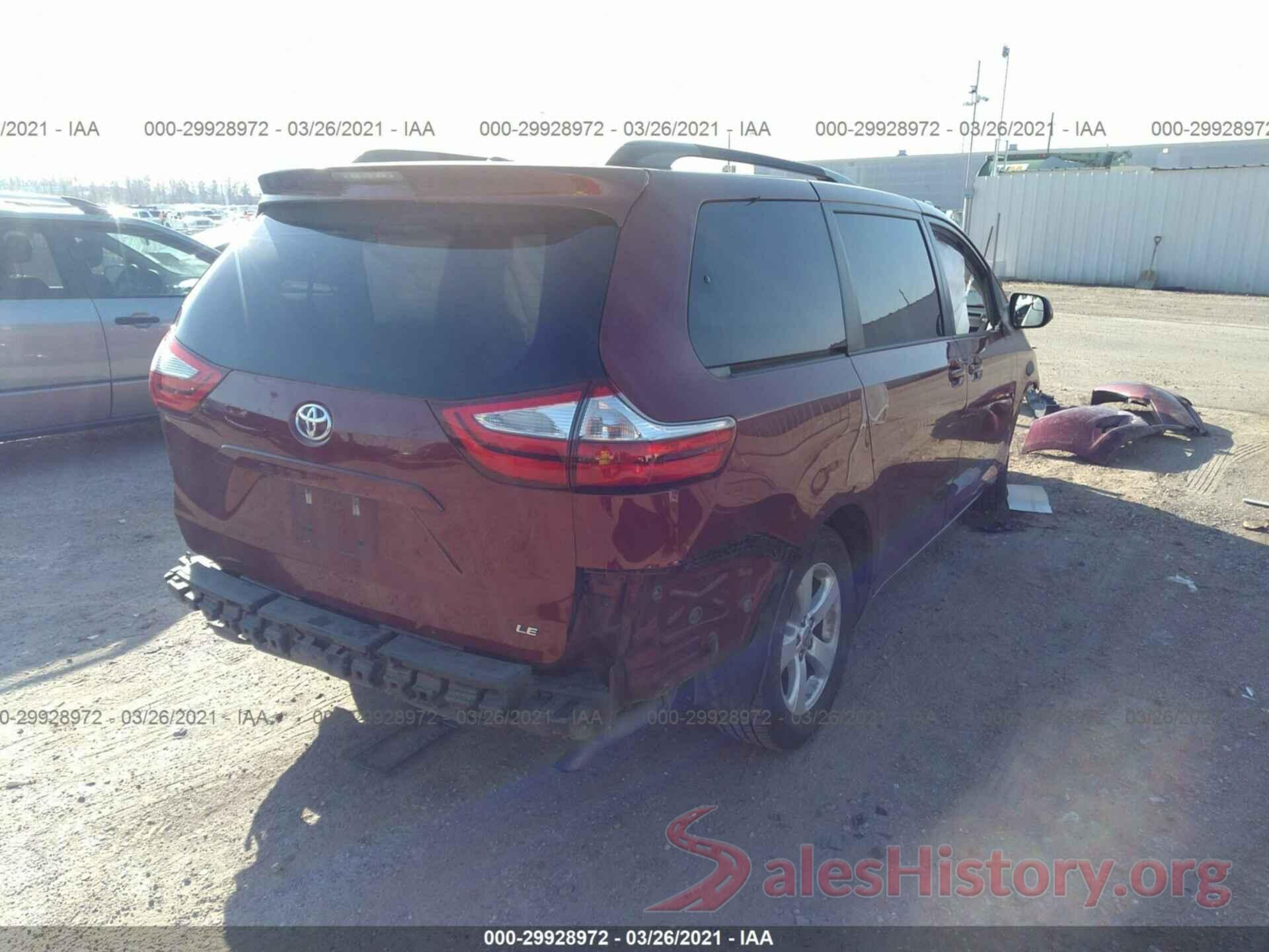 5TDKK3DCXGS704349 2016 TOYOTA SIENNA