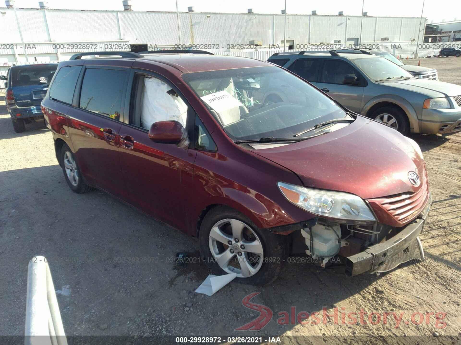 5TDKK3DCXGS704349 2016 TOYOTA SIENNA