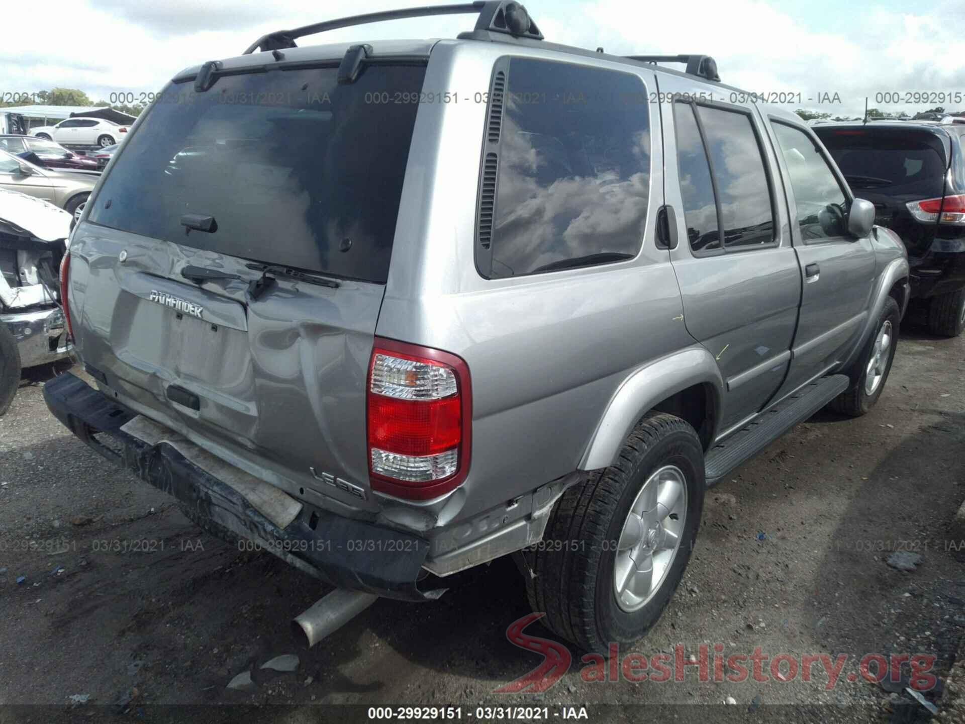 2T3ZFREV2JW454424 2001 NISSAN PATHFINDER