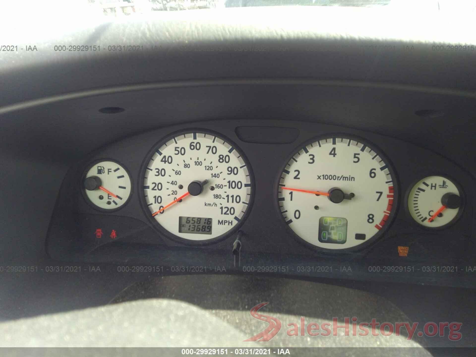 2T3ZFREV2JW454424 2001 NISSAN PATHFINDER