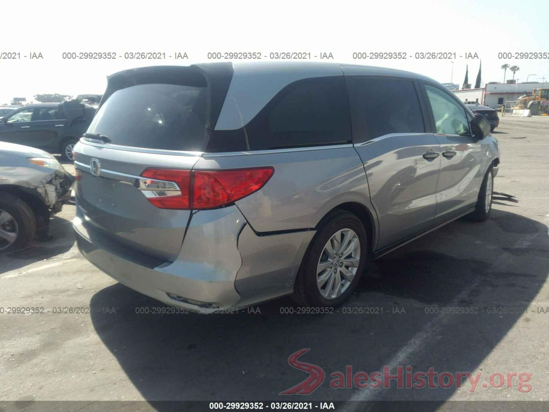 5FNRL6H20JB106930 2018 HONDA ODYSSEY