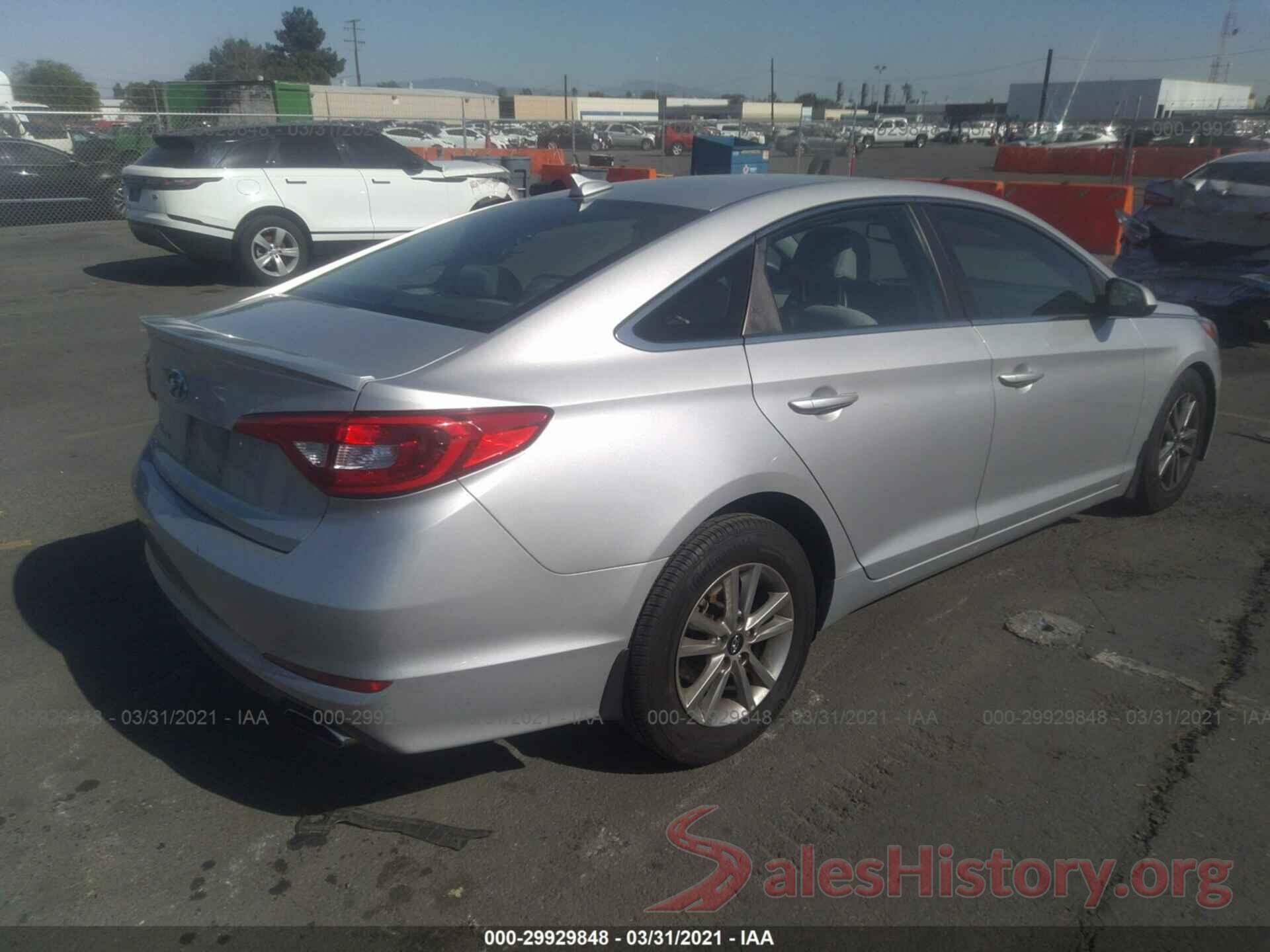 5NPE24AF4GH431867 2016 HYUNDAI SONATA