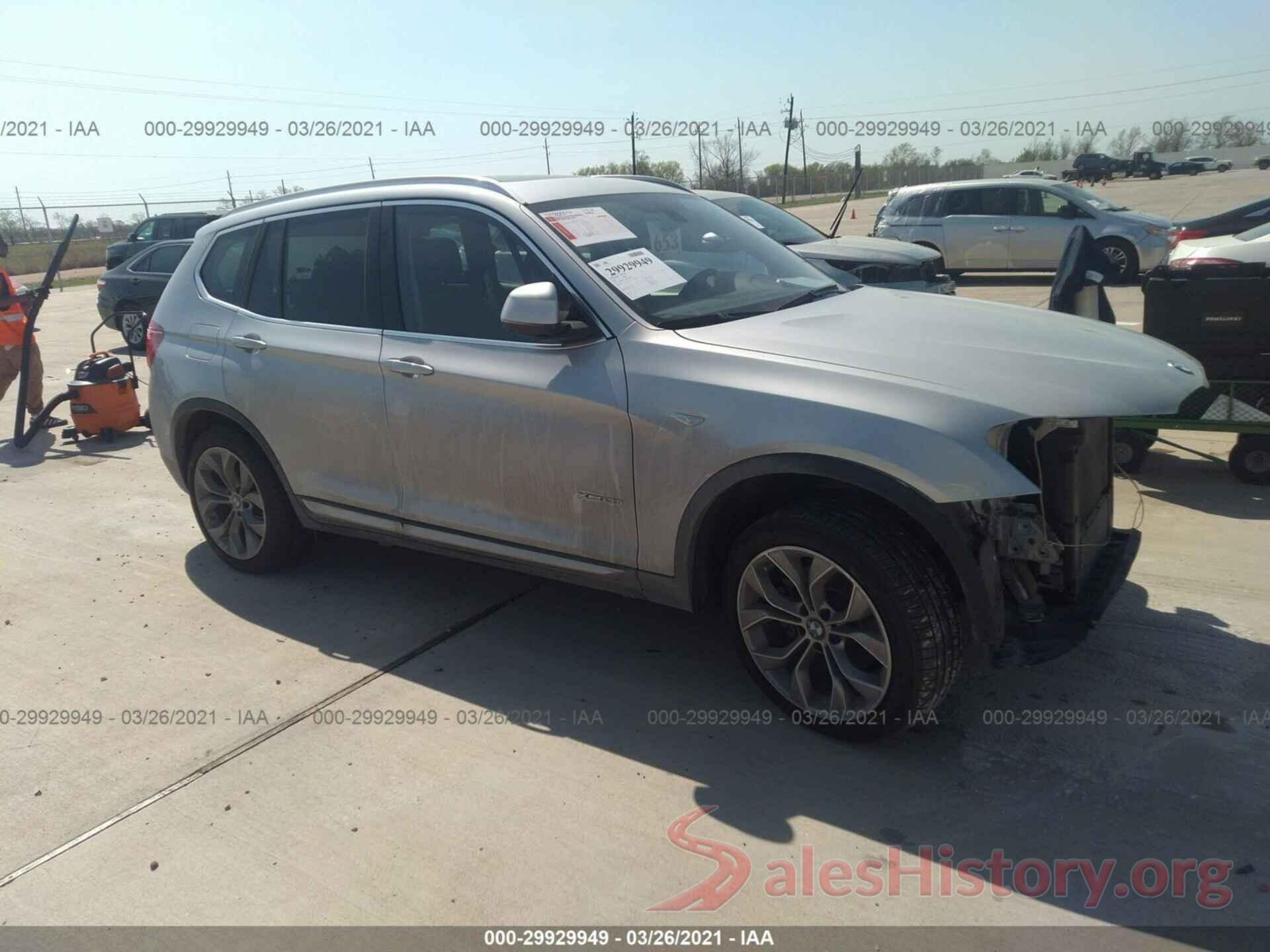 5UXWX9C38H0W68722 2017 BMW X3