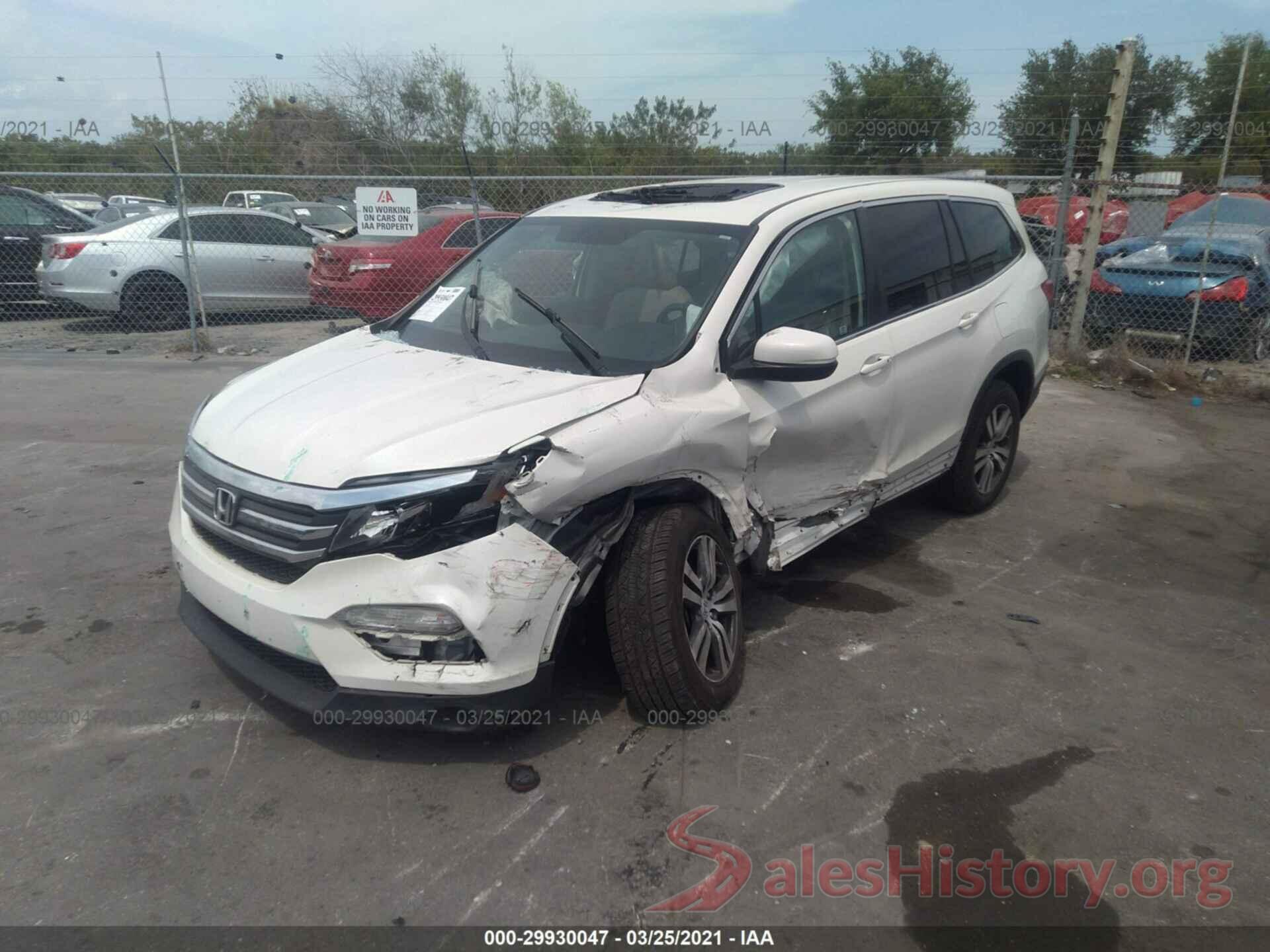 5FNYF5H51HB030099 2017 HONDA PILOT