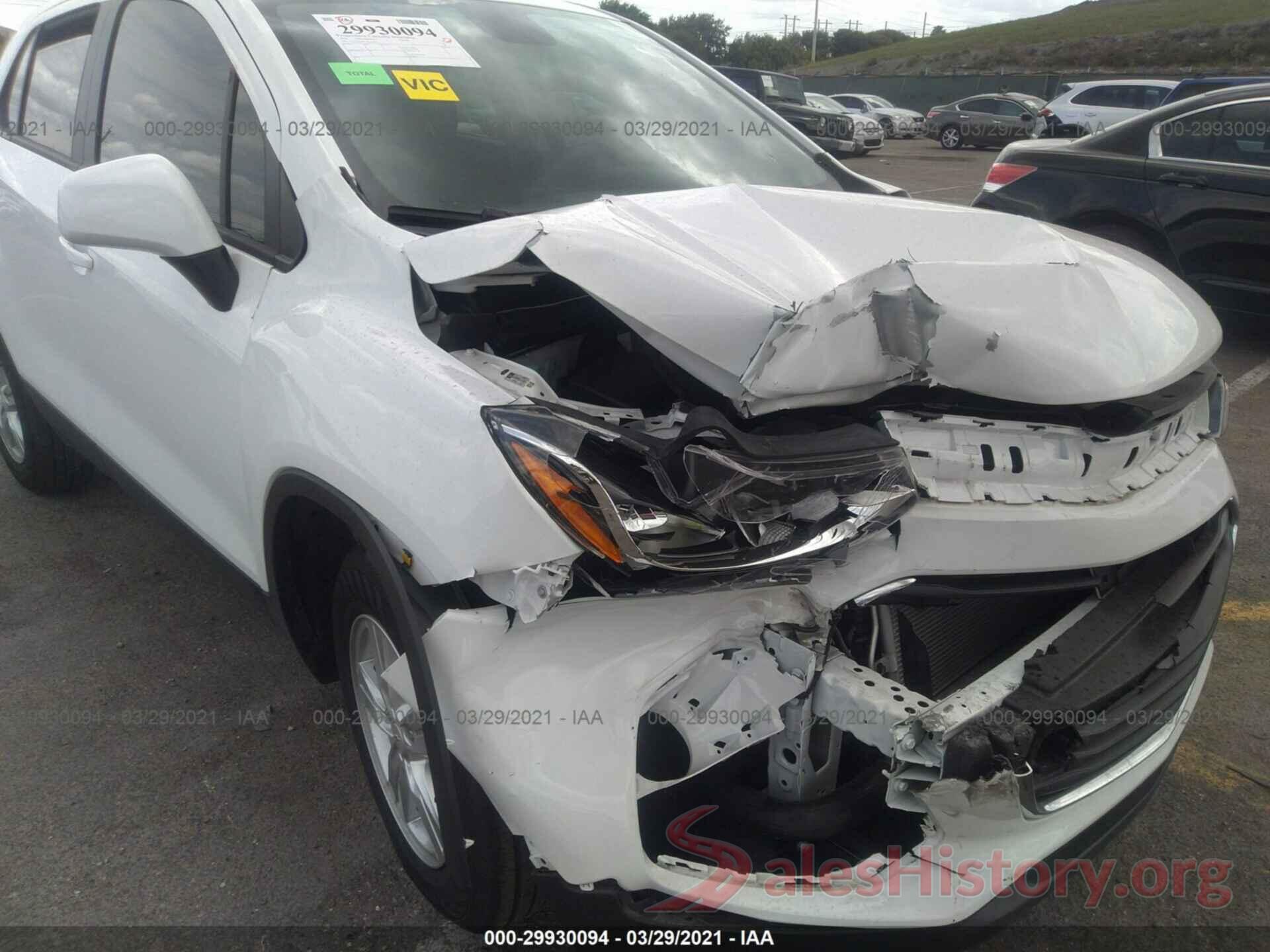 KL7CJKSB5LB316097 2020 CHEVROLET TRAX