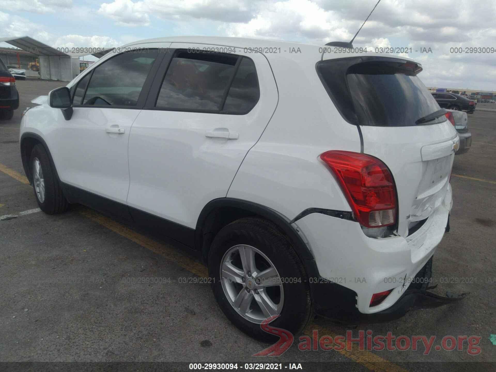 KL7CJKSB5LB316097 2020 CHEVROLET TRAX