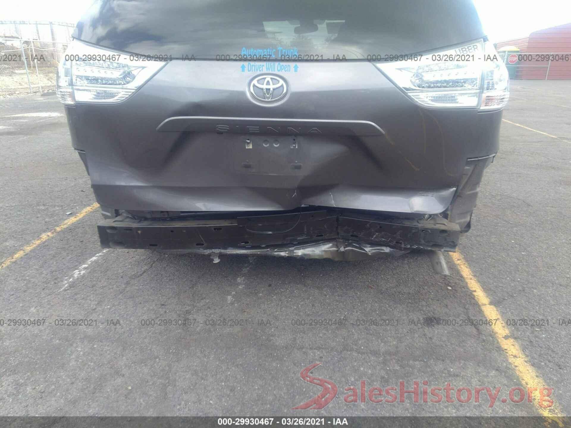 5TDXZ3DCXLS062839 2020 TOYOTA SIENNA