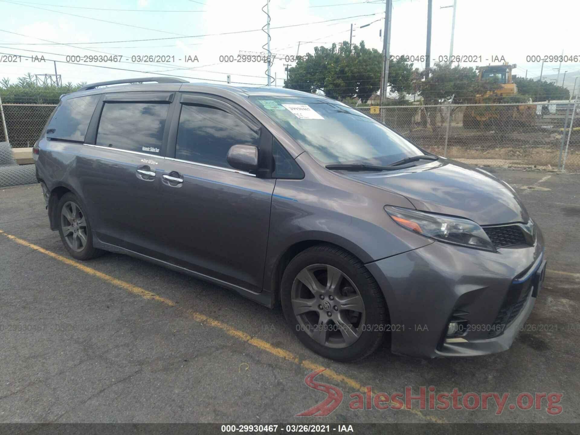 5TDXZ3DCXLS062839 2020 TOYOTA SIENNA