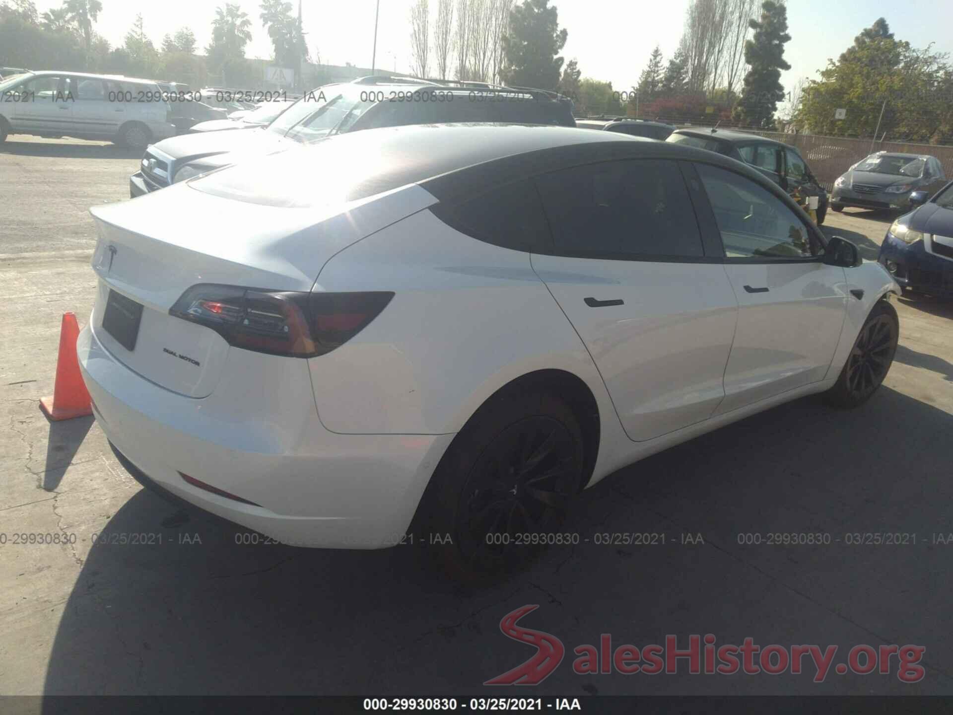 5YJ3E1EB4MF871652 2021 TESLA MODEL 3