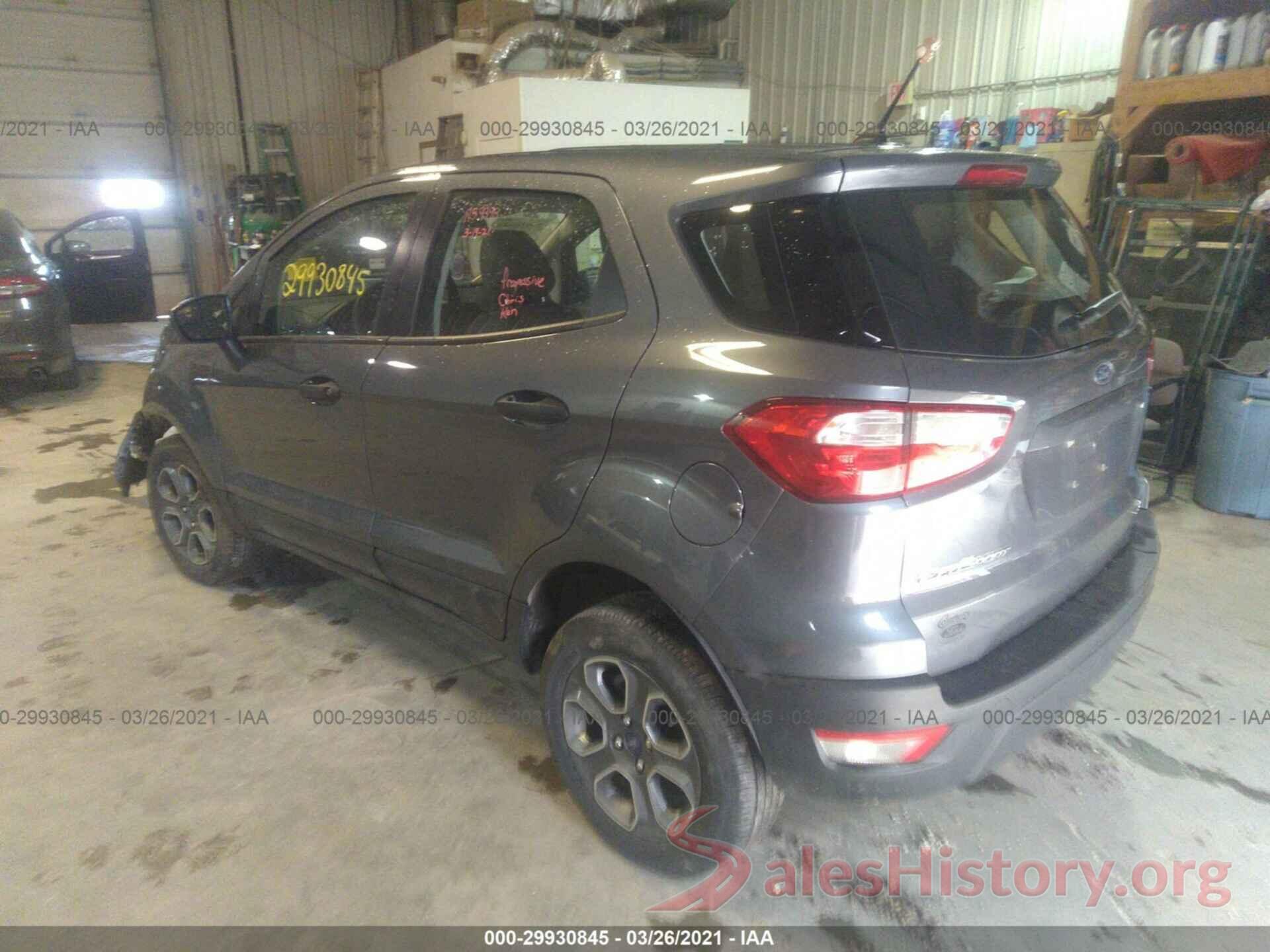 MAJ6S3FL3KC290488 2019 FORD ECOSPORT